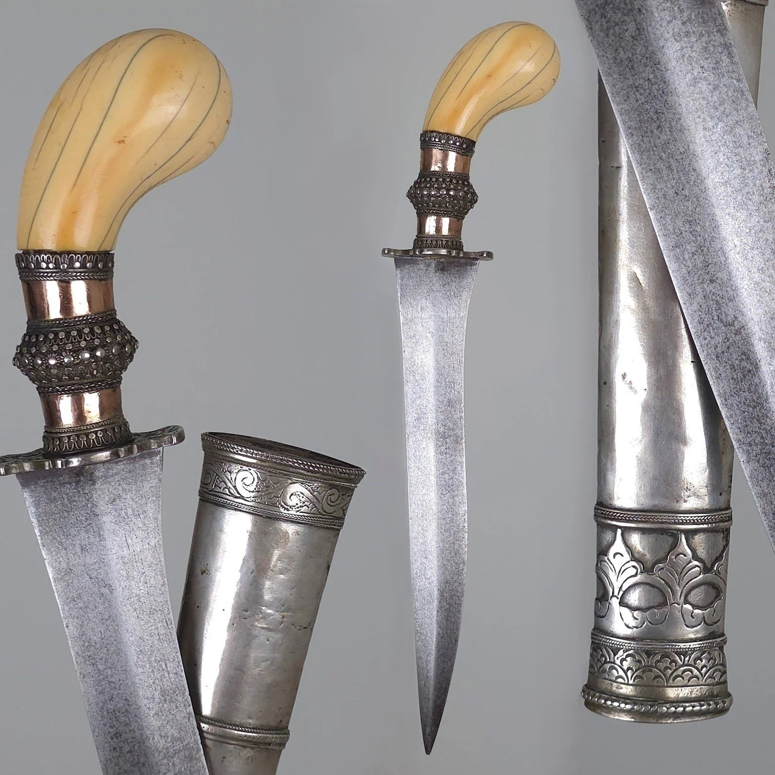 A Fine Suassa Mounted Moro Punãl Gunong