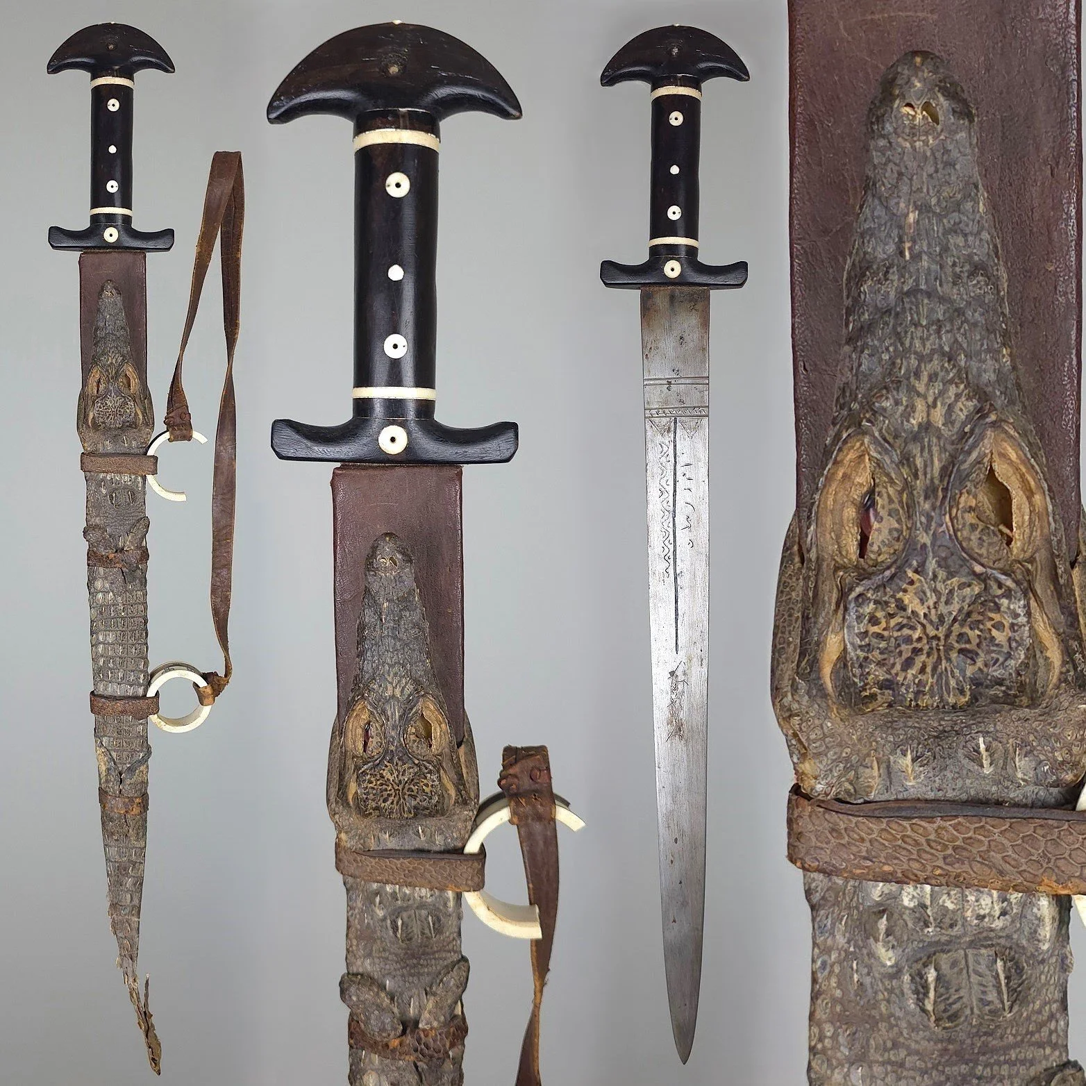 Nilotic Sudanese Crocodile Short Sword