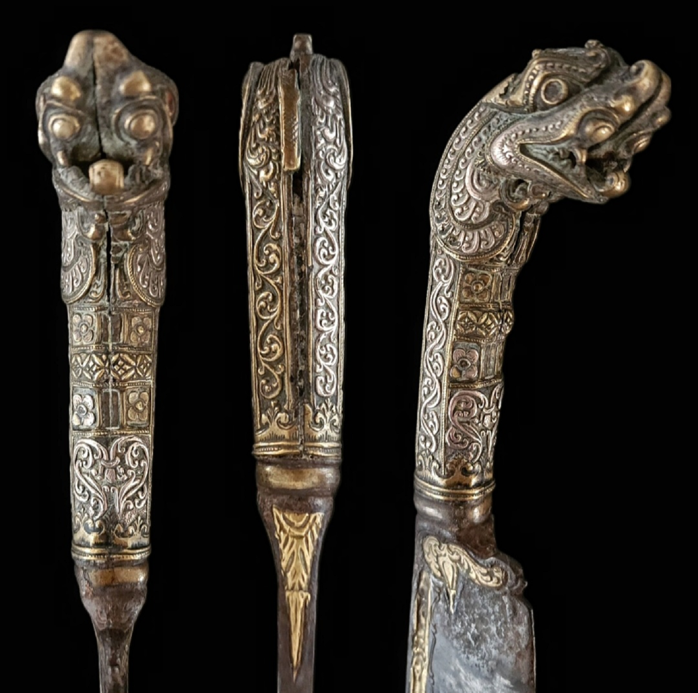A Rare Sinhalese Kandyan Knife / Piha-Kaetta
