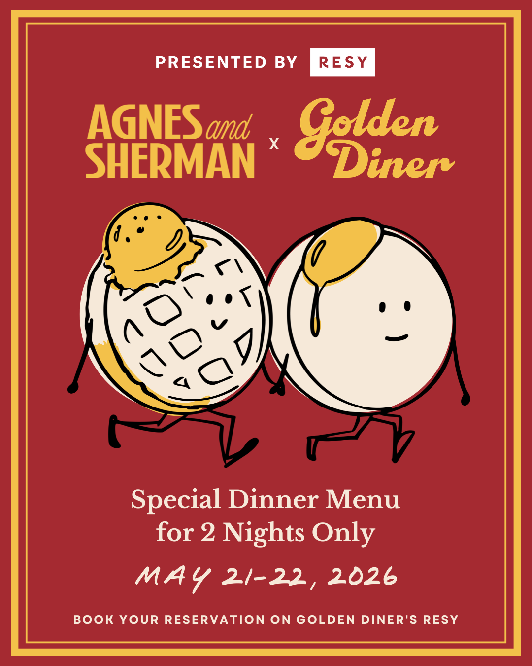 Agnes and Sherman x Golden Diner (NYC)