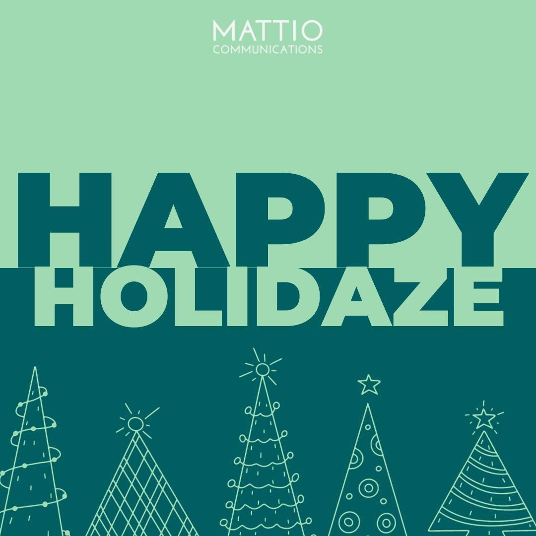 Happy Holidaze from Team MATTIO! 🎉 Sending warm wishes to our phenomenal team, amazing clients, and all our loved ones. May your holidays be filled with joy, laughter, and good times. As @spaceykacey said, may we all get higher than the angel on the