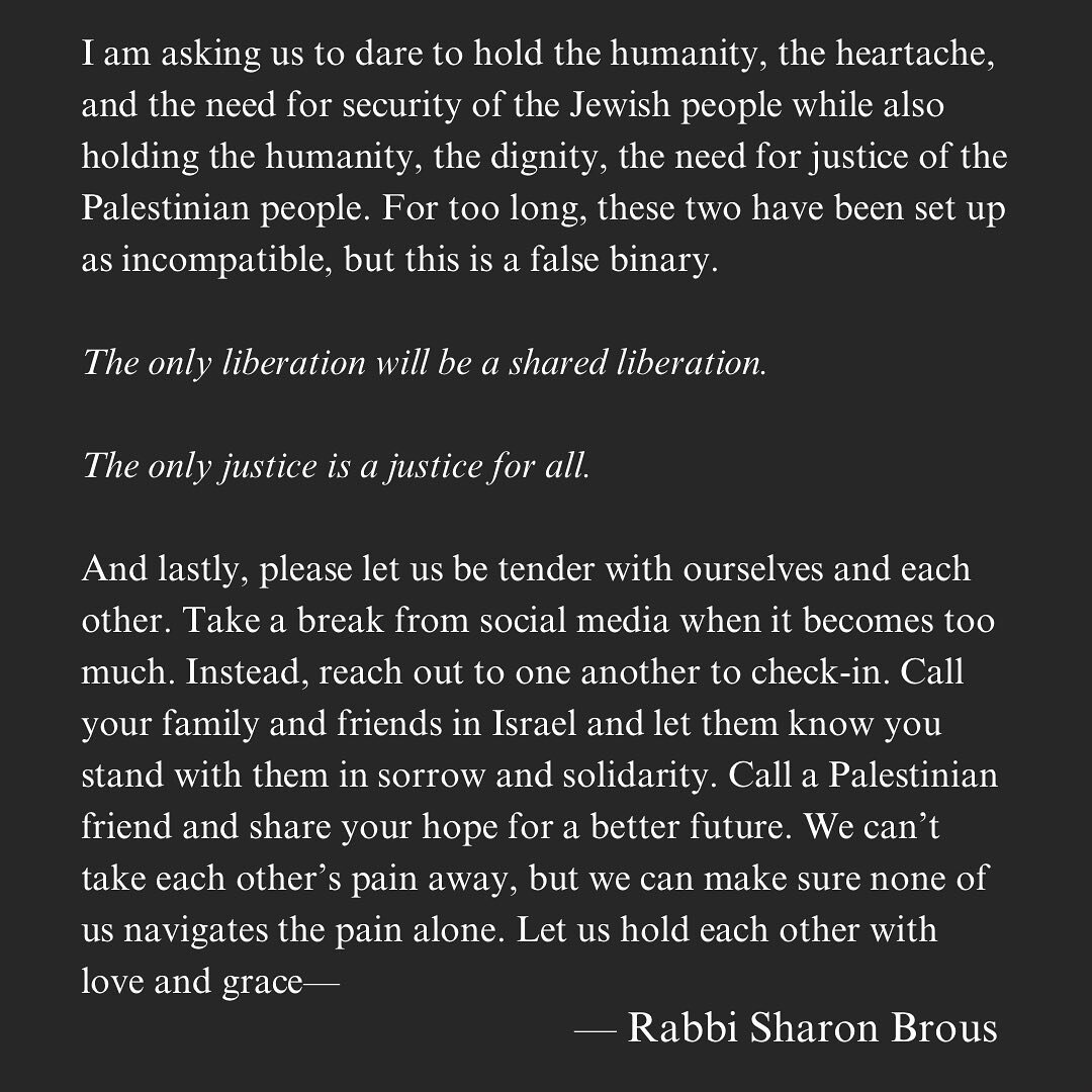 Our hearts break over the horrific loss of life. We condemn inhumane acts of hatred, violence, and terrorism as we mourn for all those who have lost their lives.