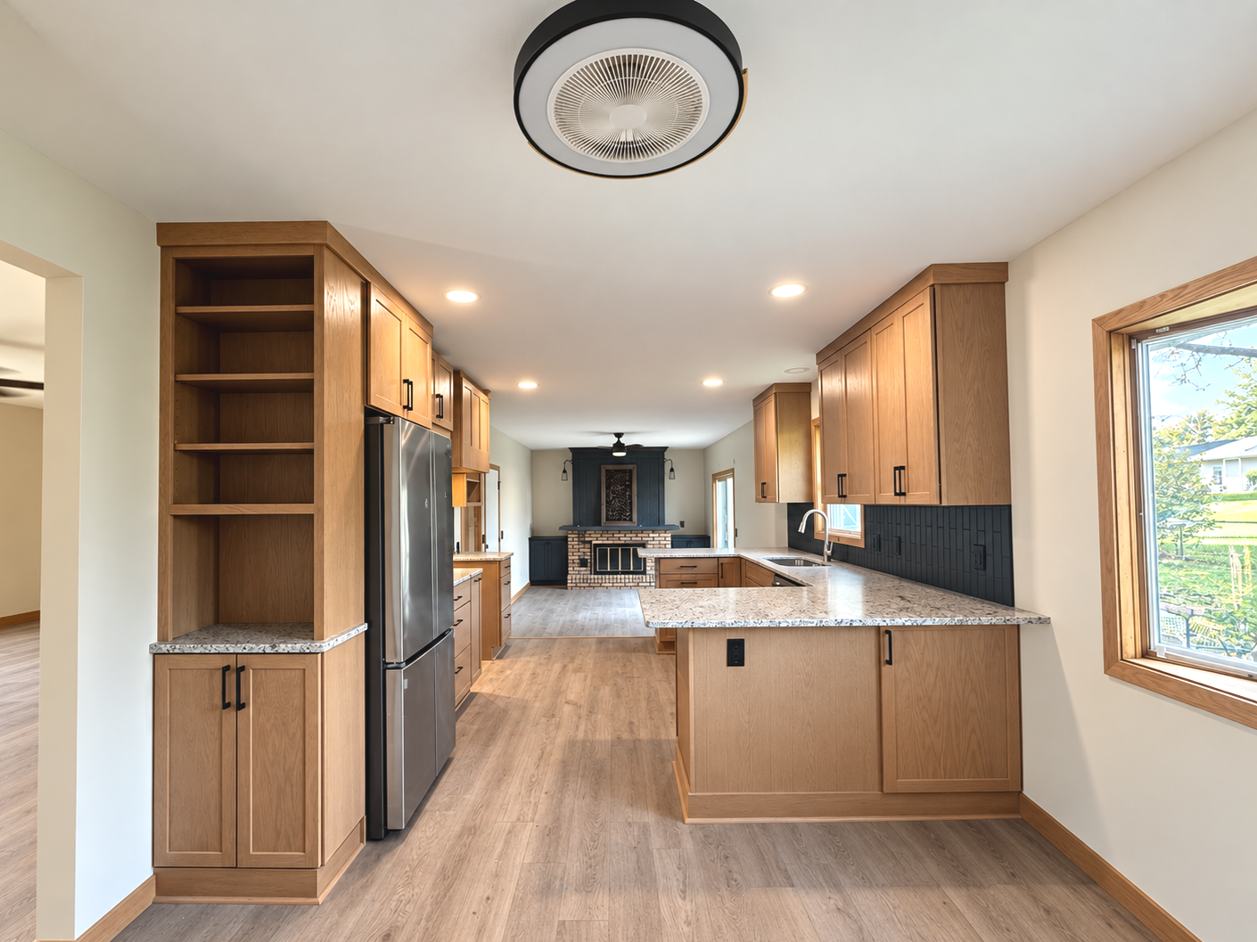 We loved making this custom cabinet, creates more storage in spaces you need it most!