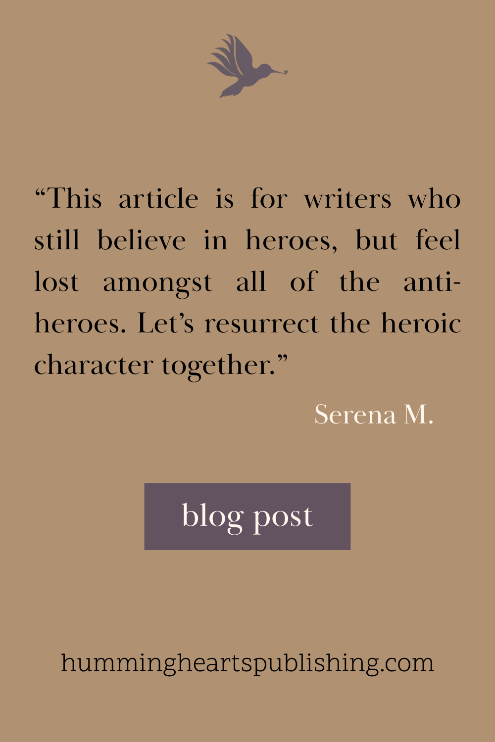Writing heroic characters in fiction 