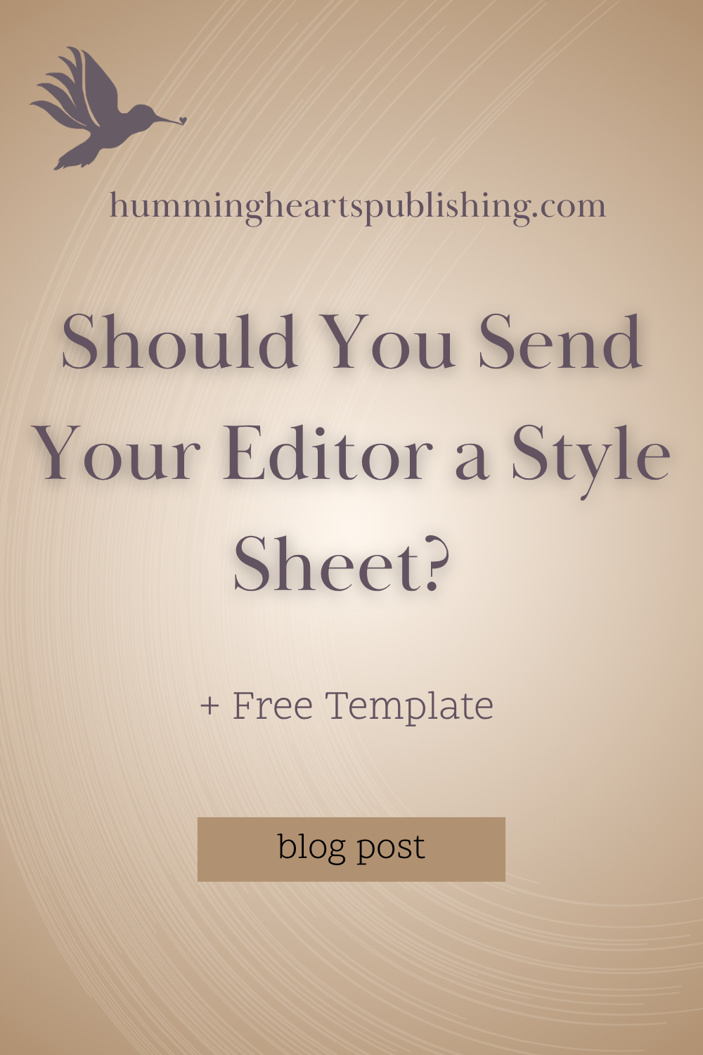 Should You Send Your Editor a Style Sheet? 