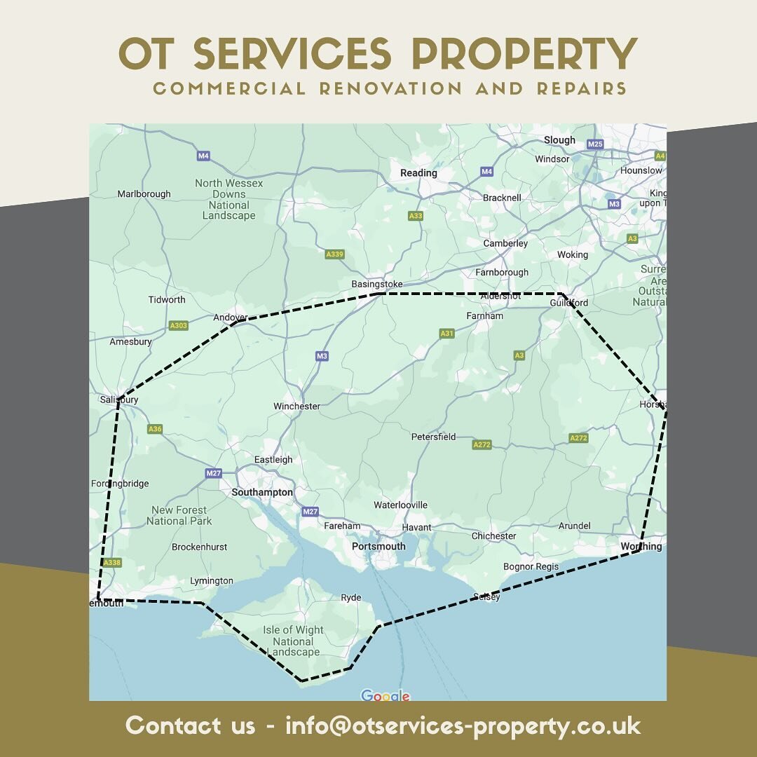 OT Services covers Hampshire &amp; the surrounding area, providing reactive &amp; planned maintenance to commercial premises. 
 
✉️ Drop us an email at info@otservices-property.co.uk to see how we can help your business!
