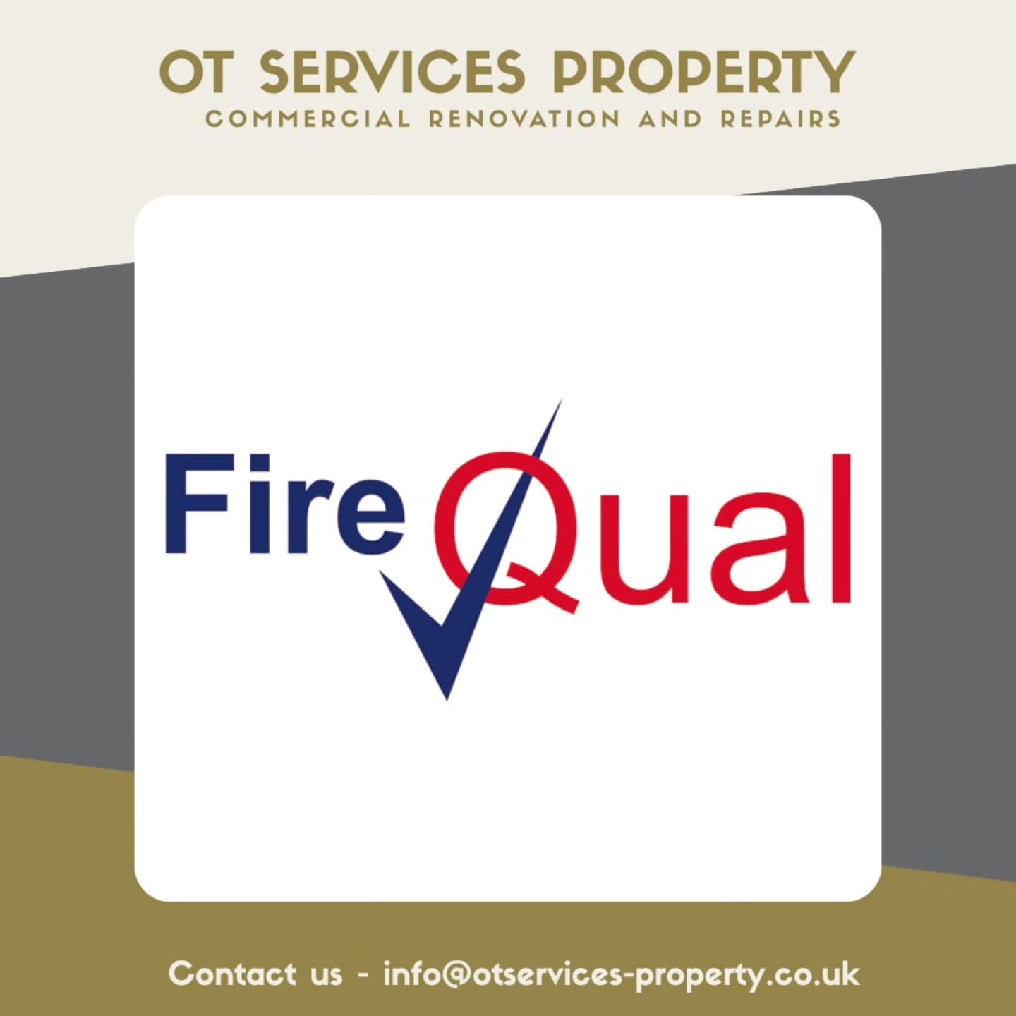 New year new Certification. 

During the Christmas period our MD has been working hard to complete not 1 but 4 new qualifications! 🧯🔥

OT Services is now FireQual approved for 
Installation, inspection and maintenance of fire doors &amp; fire stopp
