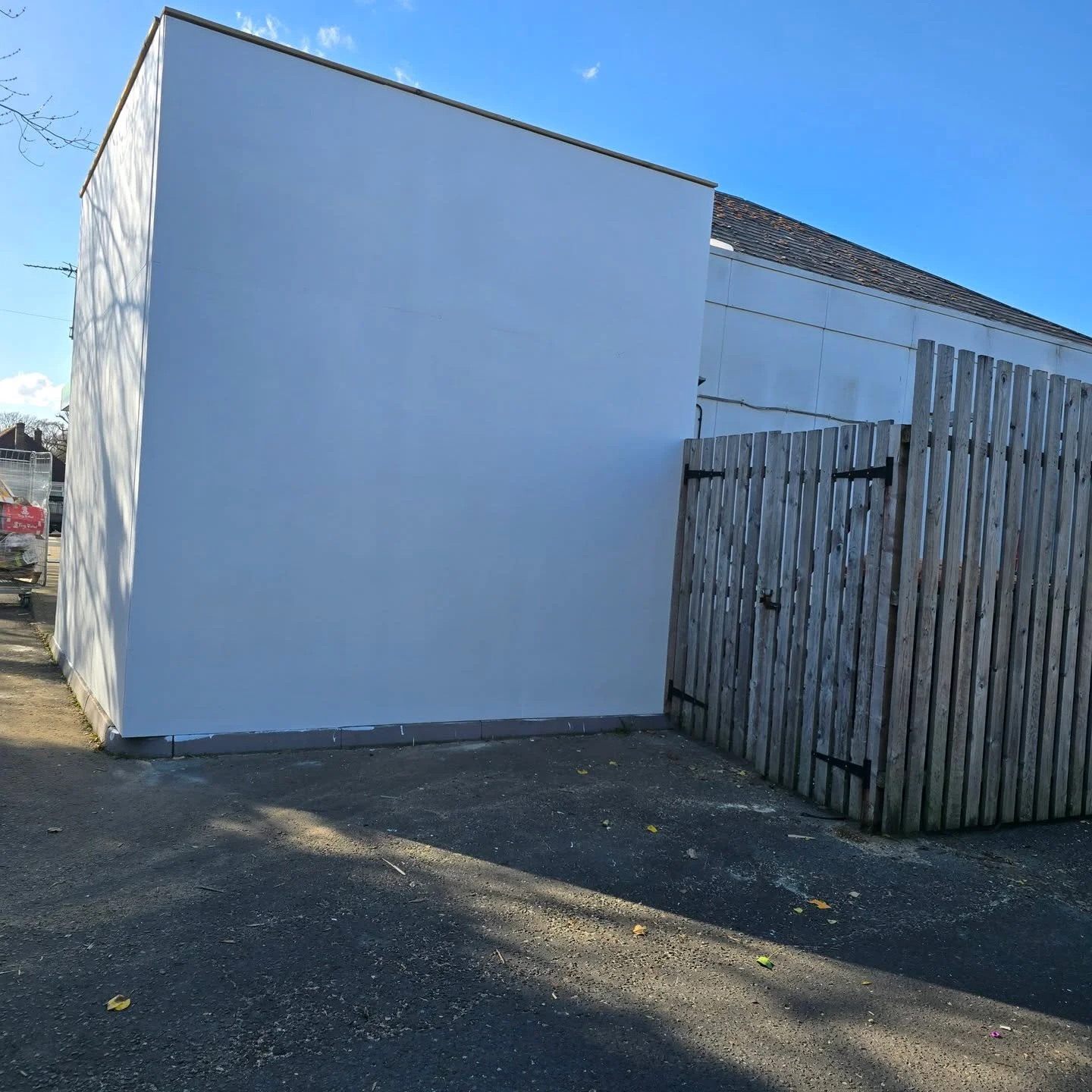 What a difference! Swipe for the before of this cladding ➡

We got our sun cream on last month ready to spend a couple of days in the sunshine replacing this cladding. 

No over boarding here, a full strip out &amp; refit, and it looks good even if w