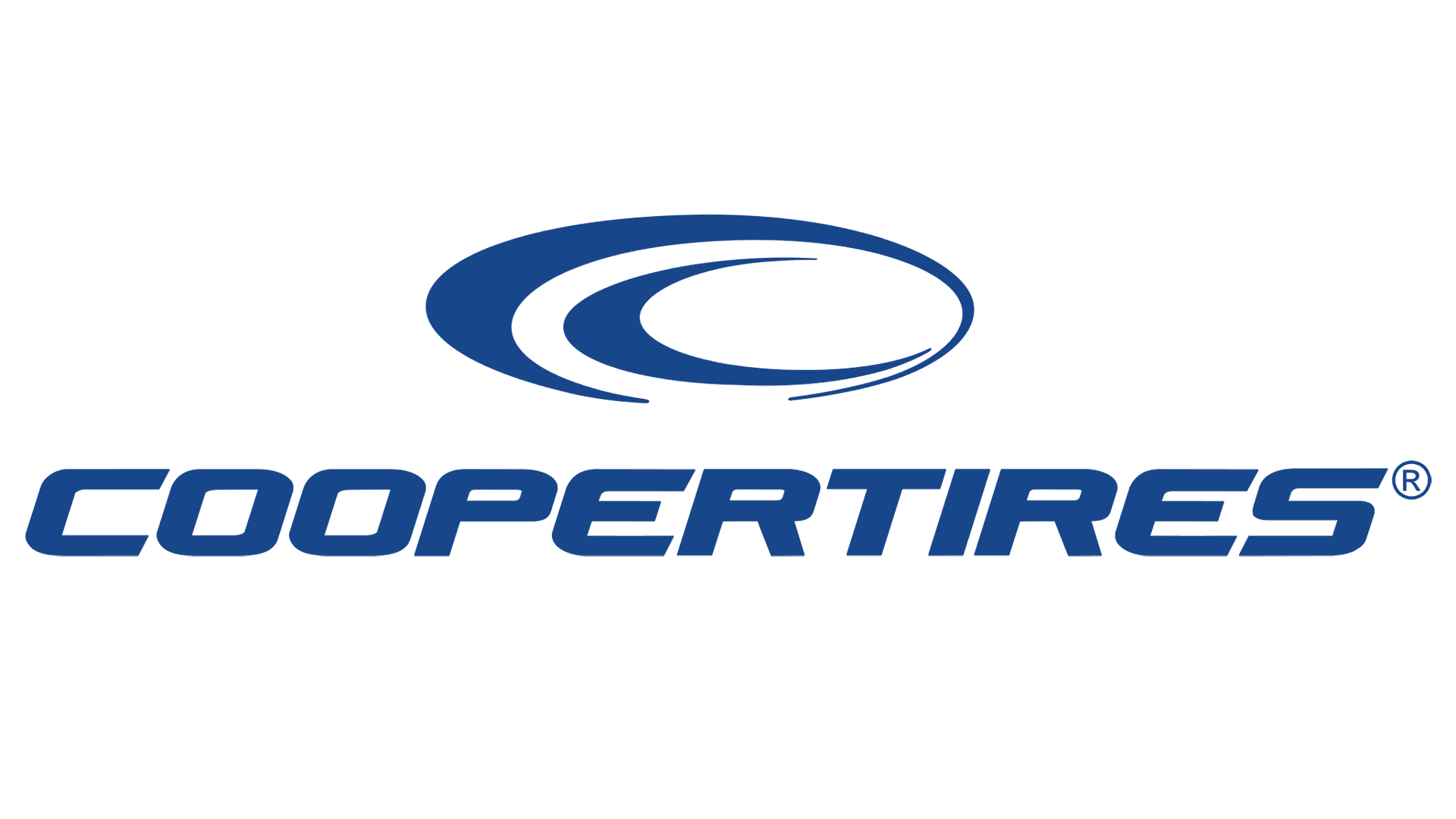 Cooper Tires logo with stylized blue tire graphic above the word 'COOPER TIRES' in bold blue letters.