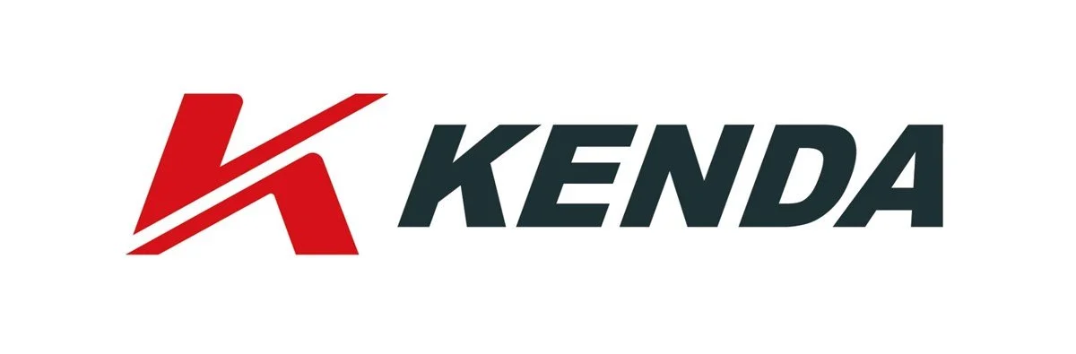 Kenda Tires logo with a stylized red letter K and the word Kenda in black capital letters.