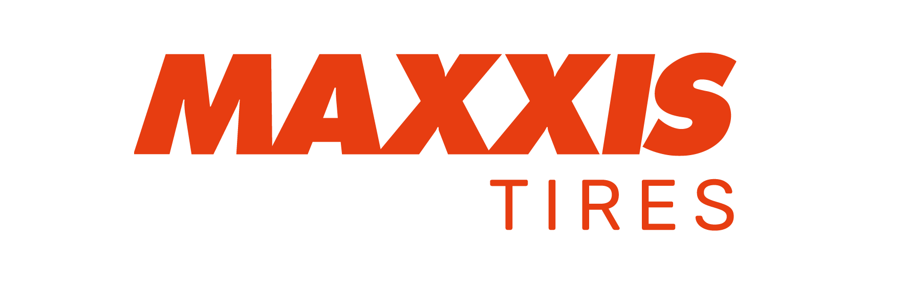 Maxxis Tires logo with bold red text on a black background.