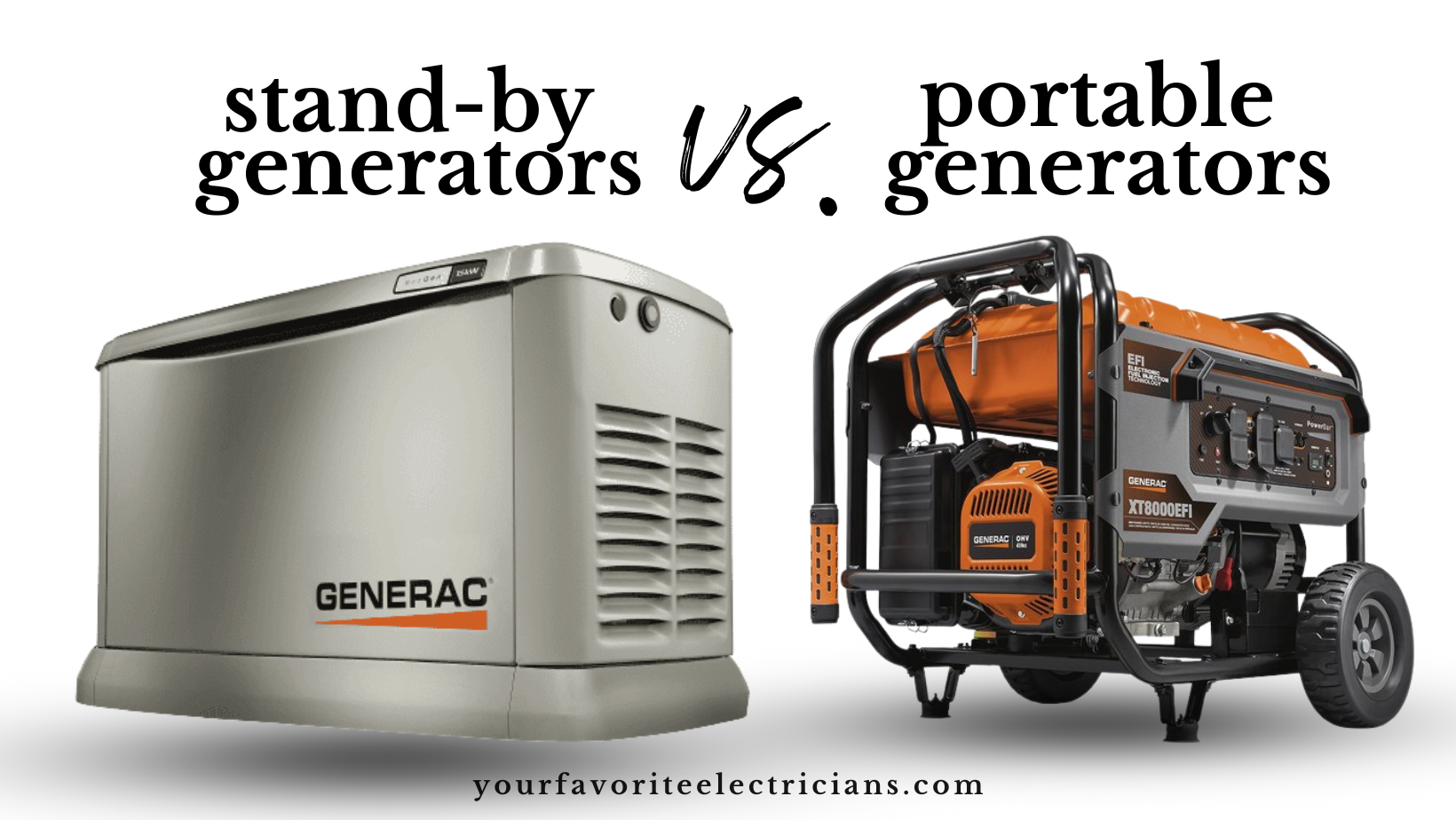 portable generators vs. stand-by generators