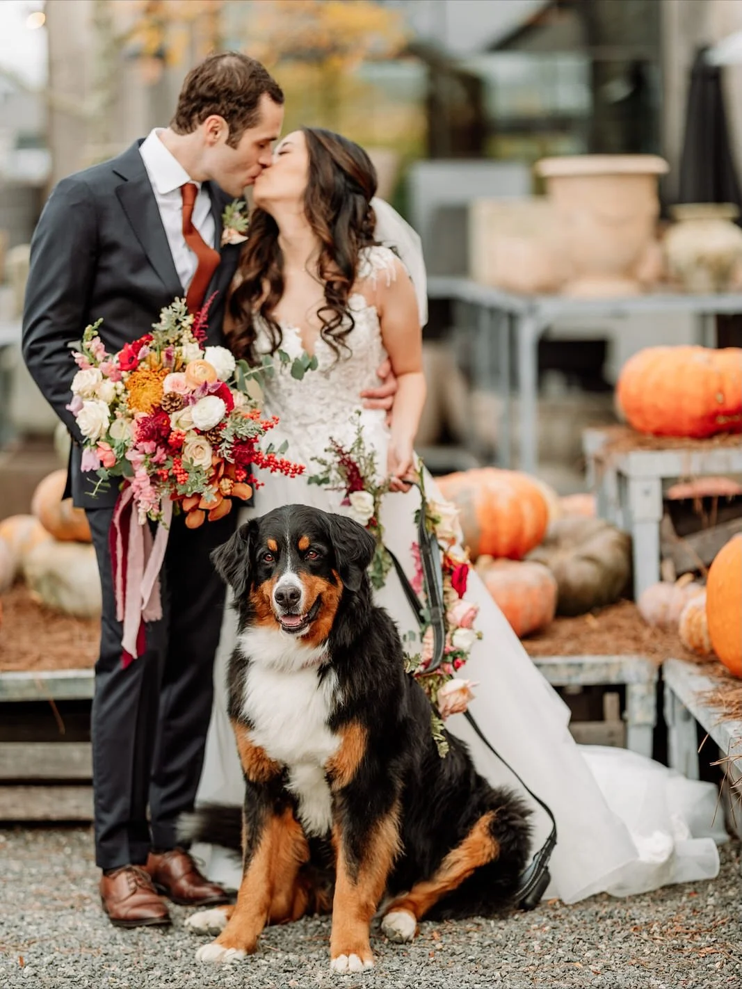 It&rsquo;s fall! The season of rich tones, cozy textures, and the prettiest golden light. Hyun and Tristan&rsquo;s day at Terrain Gardens from the archive was filled with everything I love, from pomegranate accents and rust-colored blooms to their Be