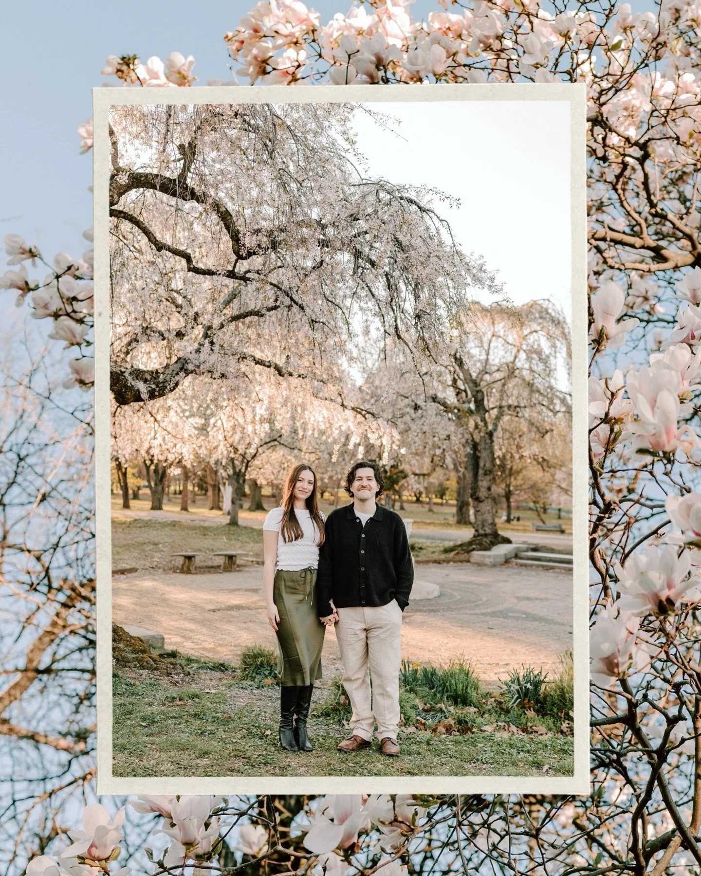 Paula + Nate&rsquo;s Fairmount Park engagement session was so fun. We wandered through the gardens, took in that soft spring light, and captured moments that felt easy, natural, and true to them.

And the best part&hellip; this is the exact spot wher