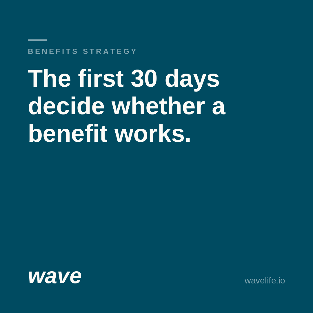 Why the First 30 Days Decide Whether a Mental Health Benefit Works