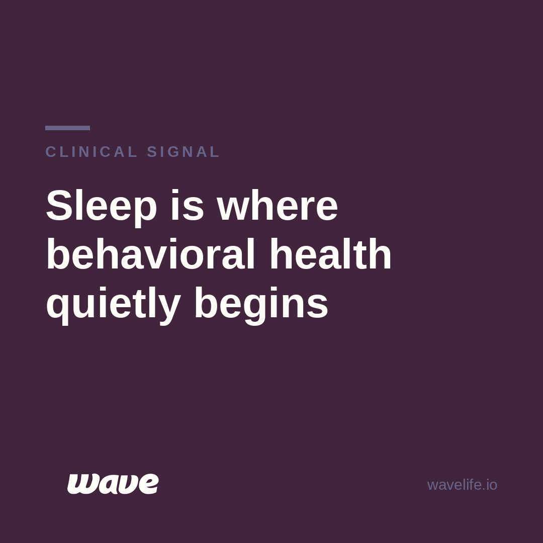 Sleep Is a Behavioral Health Signal Your Benefit Is Probably Ignoring</span>
