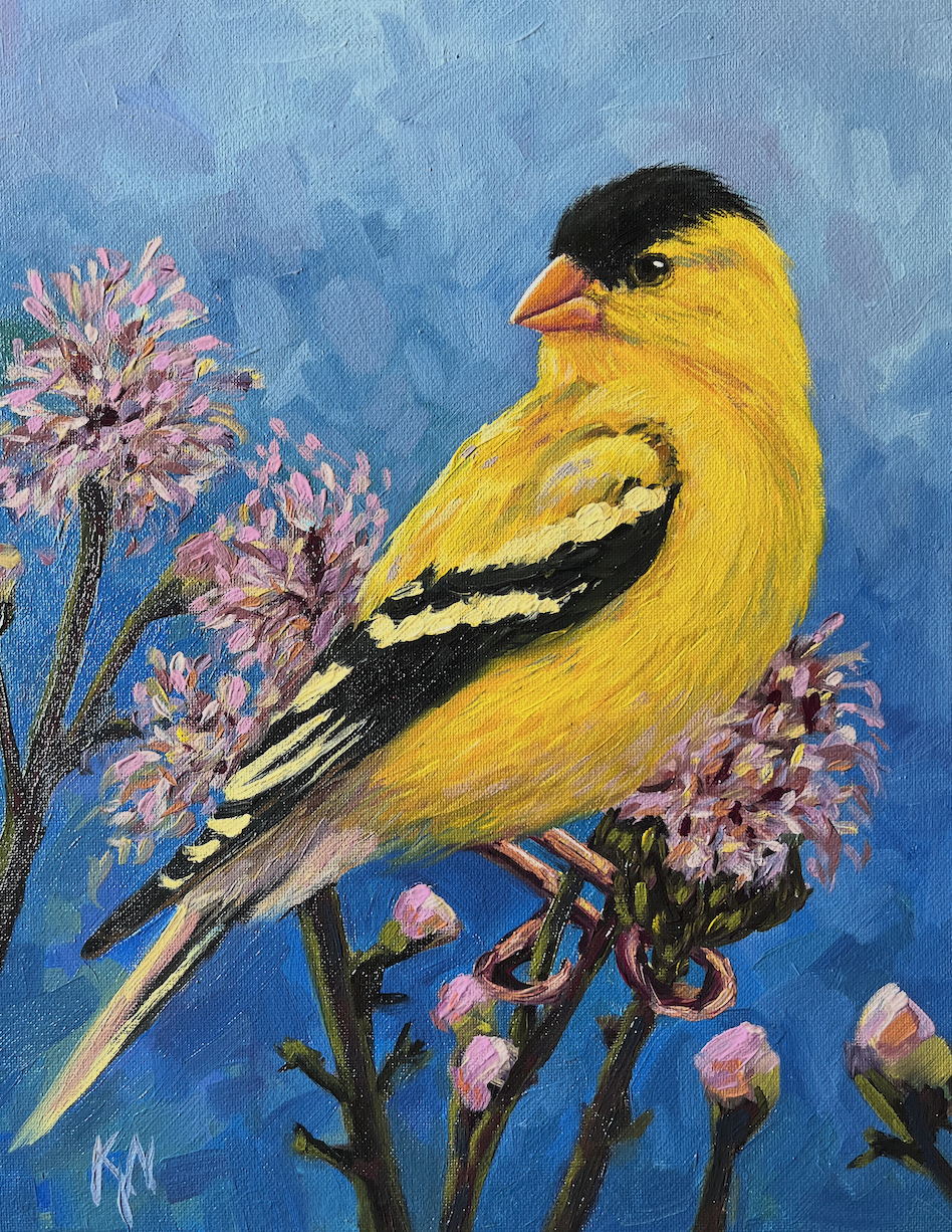 goldfinch painting kristina joy