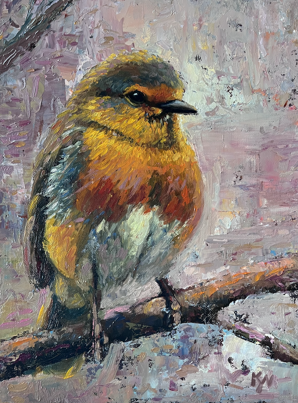baby robin painting for sale