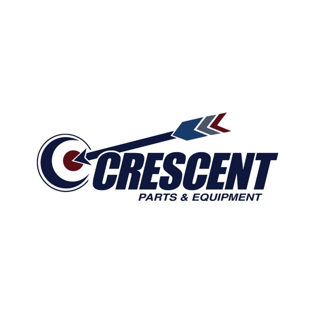 Logo for Crescent Parts & Equipment featuring a stylized arrow hitting a target with Crescent written below.