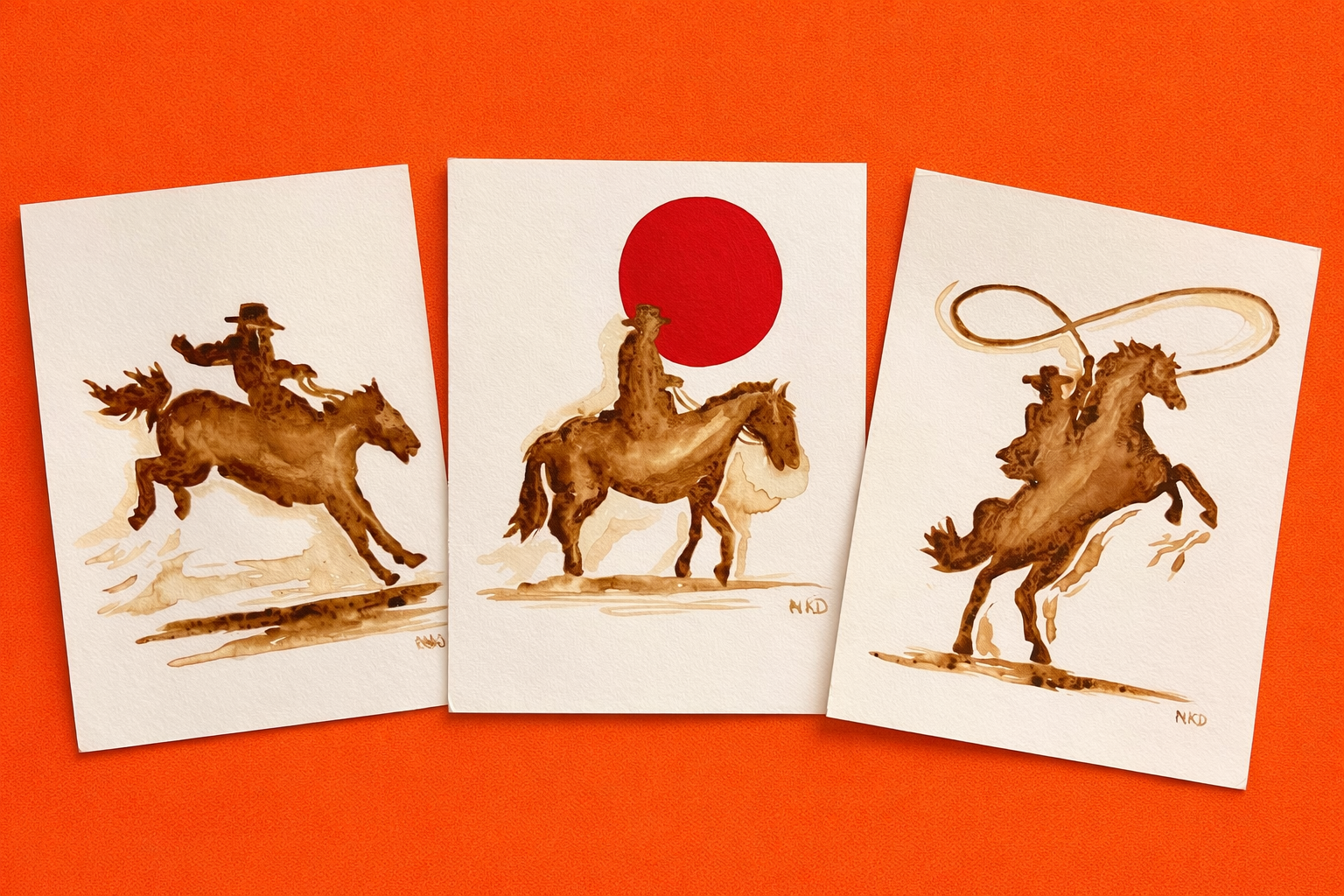 Sunday Shenanigans: Coffee Painting with Nicoleta Paints