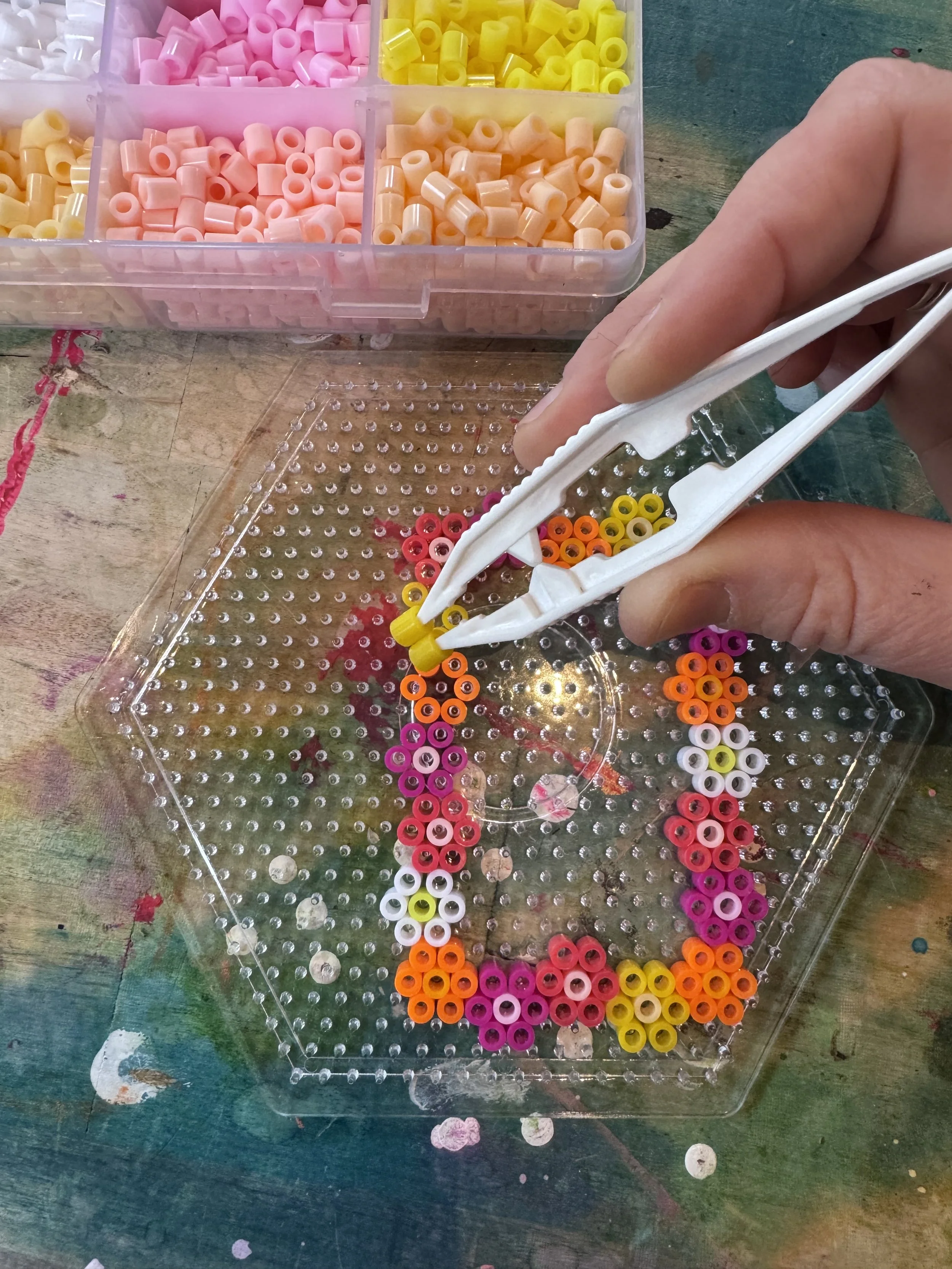 Crafty A** Shenanigans: Melty Beads + Custom Watercolor Portraits!