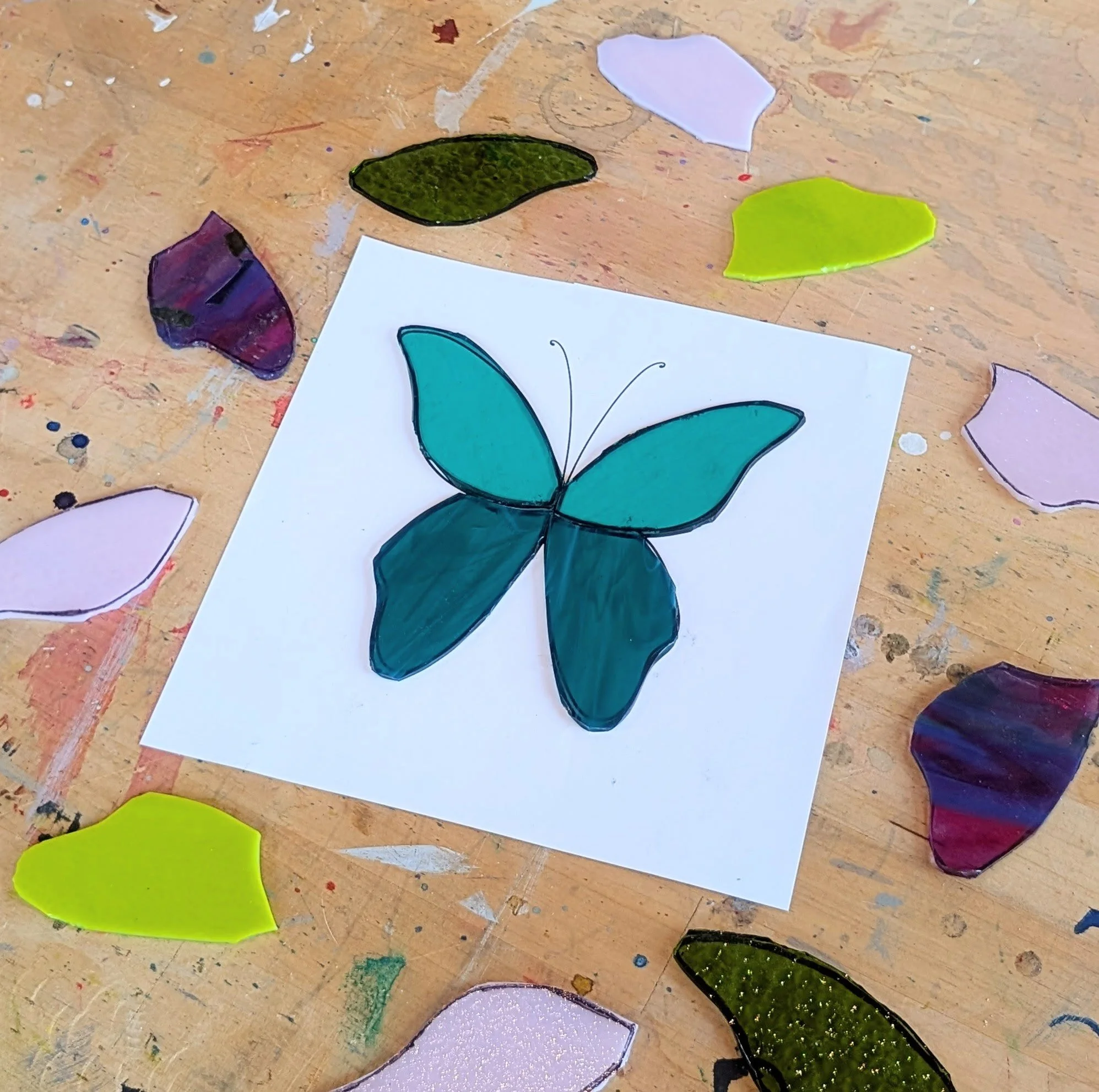 Stained Glass Social : Whimsical Plant Stakes