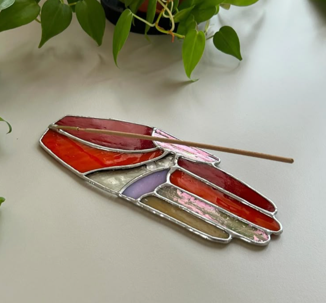Stained Glass 101: Incense Holders- Hand or Celestial Pattern 