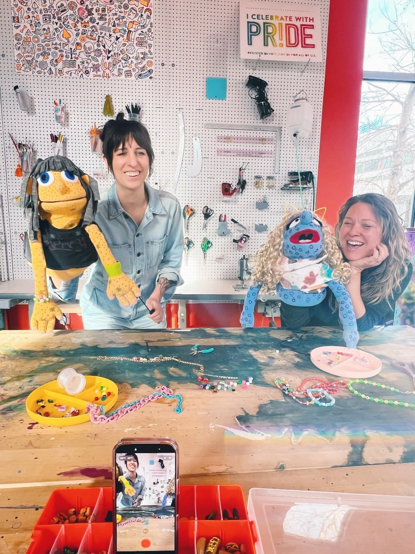 Normal companies have board meetings. 
We have this. 🎭

📍 Fruits of Our Labor Makerspace, Denver CO

🔗 Link in bio. Come  make something.

#denverevents #makersgonnamake #denver #makerspace #rinodenver