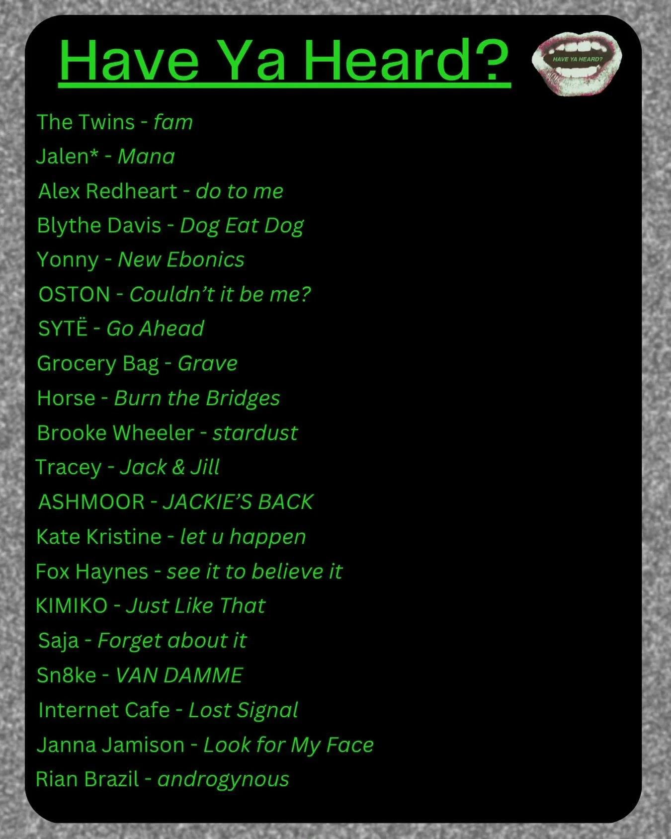 HYH Playlist Refresh is LIVE - tap the link in bio 🗣️🗣️