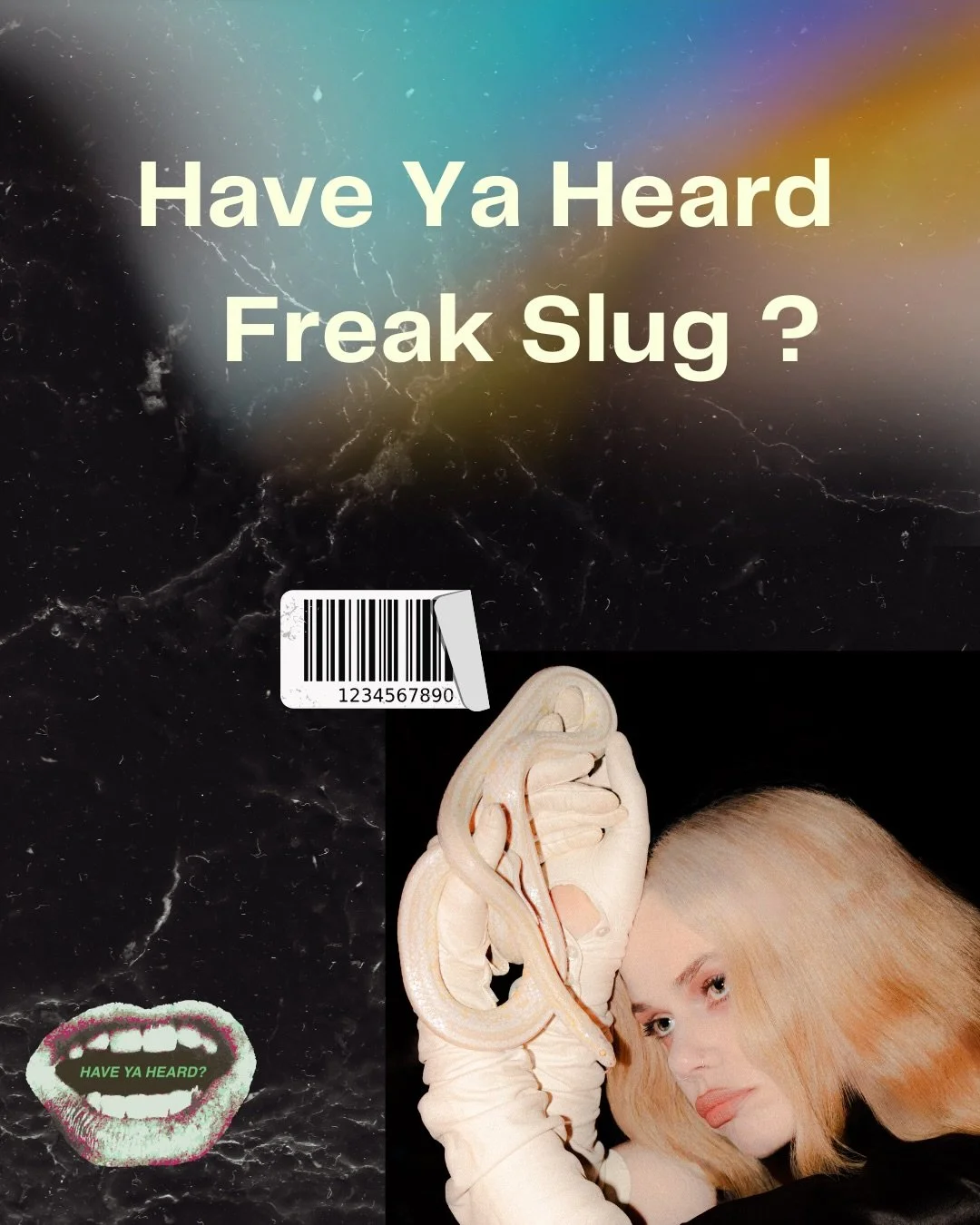 Have Ya Heard @freakslug ? Freak Slug has an addicting nostalgic indie dream grunge sound &mdash; dropping her new project &ldquo;Amulet&rdquo; next week 🗣️ Slither through the Q&amp;A slides 🐍