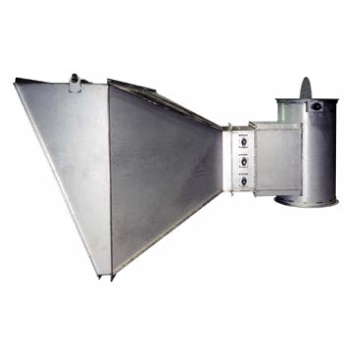 Custom Stainless Tee Assembly with Transition and Rain Hood