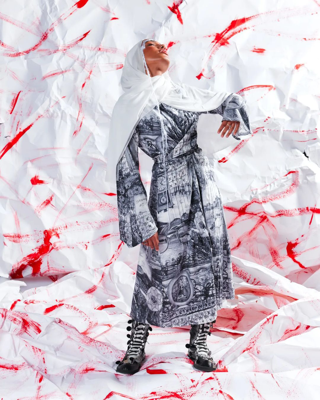  Iordanes Spyridon Gogos AFW 2023. Textile by Brittany Wyper. Photo by Jordan Drysdale  
