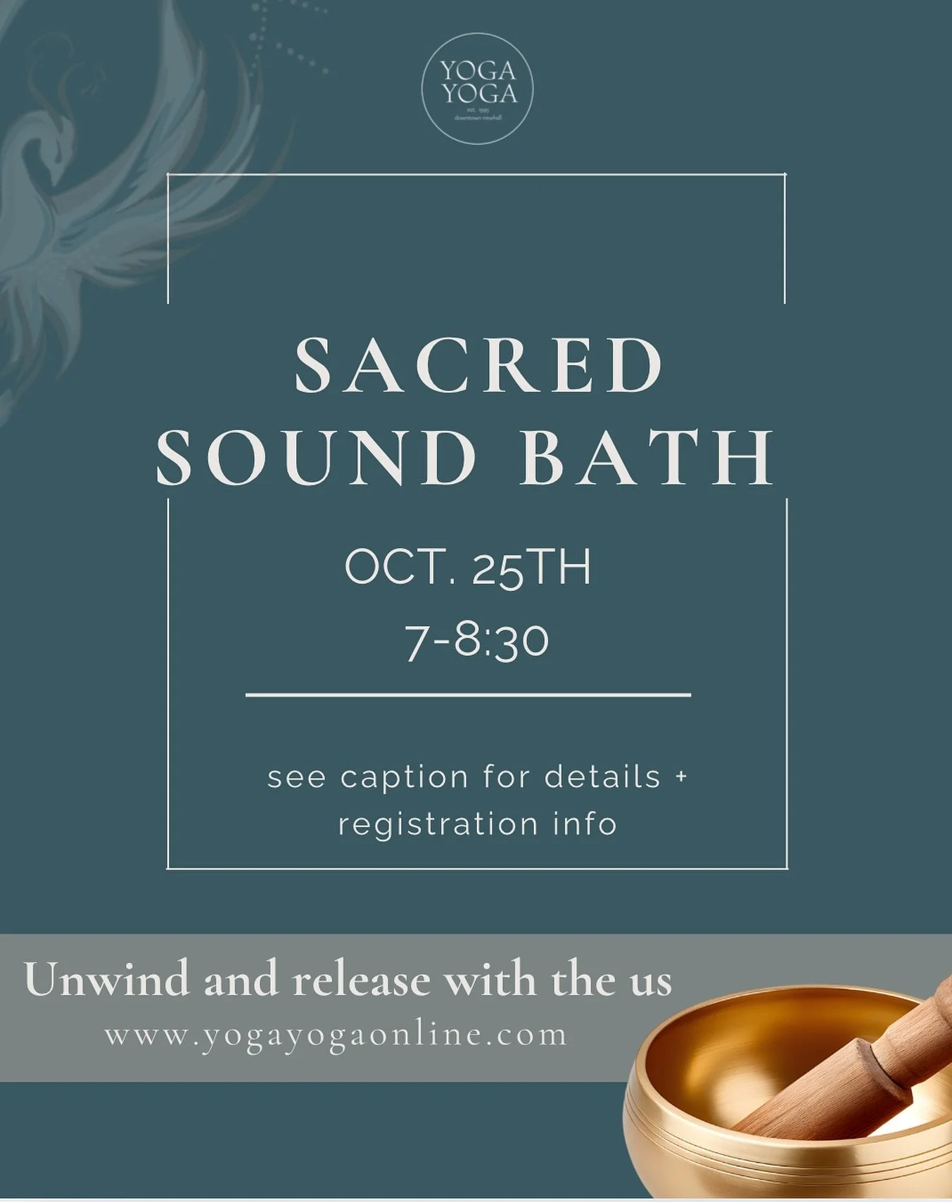 🌙 Come Experience the Magic

Our Sacred Sound Bath takes you on a beautiful meditative journey&hellip;a soothing blend of crystal bowls, chimes, sitar, harp, and grounding vibrations that invite deep rest and renewal.

✨ Saturday, October 25th | 7:0