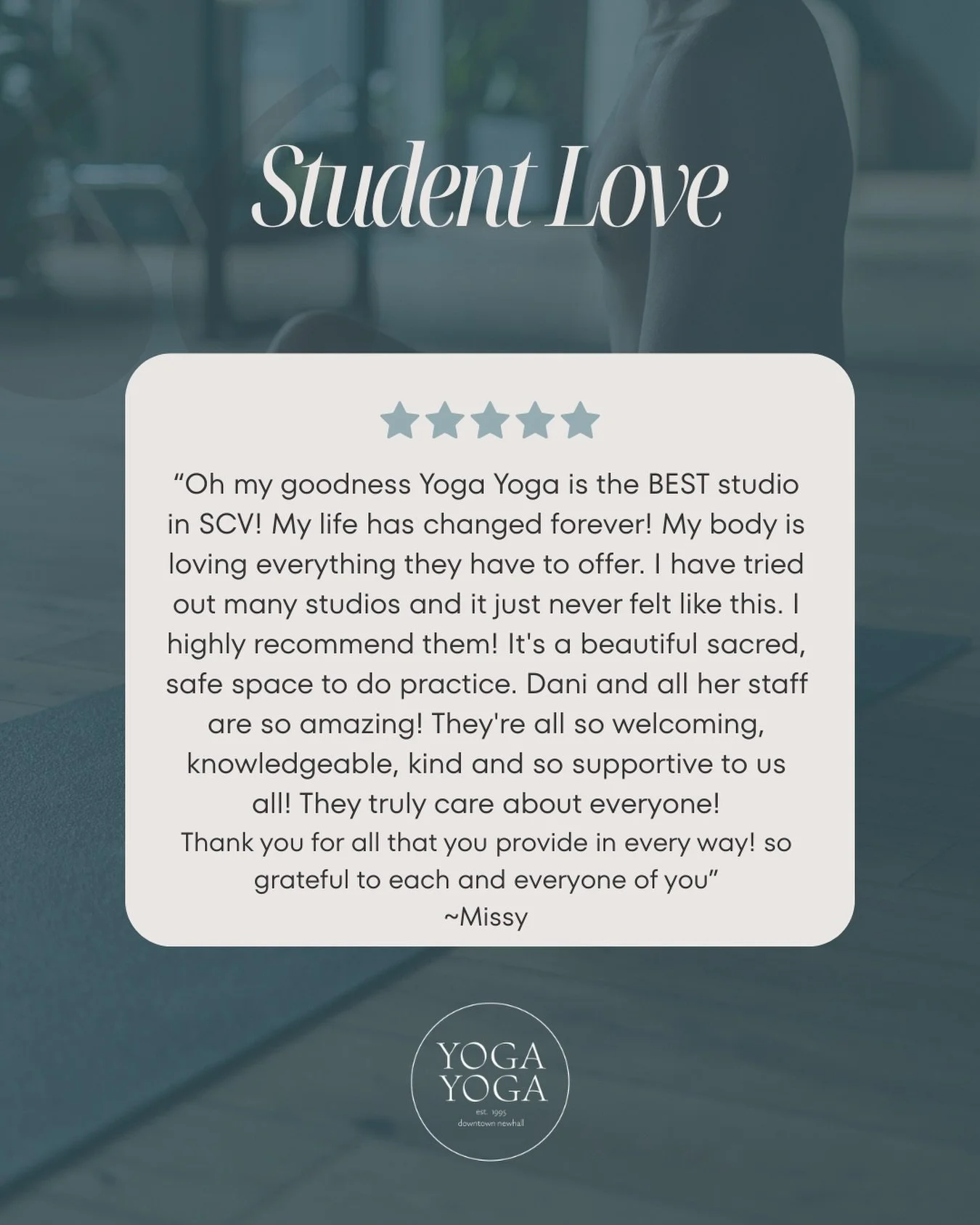 It&rsquo;s the love from this community that makes our shala so special.
Thank you, Missy, for sharing yours.

#GratefulHeart #YogaCommunity #ShalaLove #HeartCentered #CommunityMatters