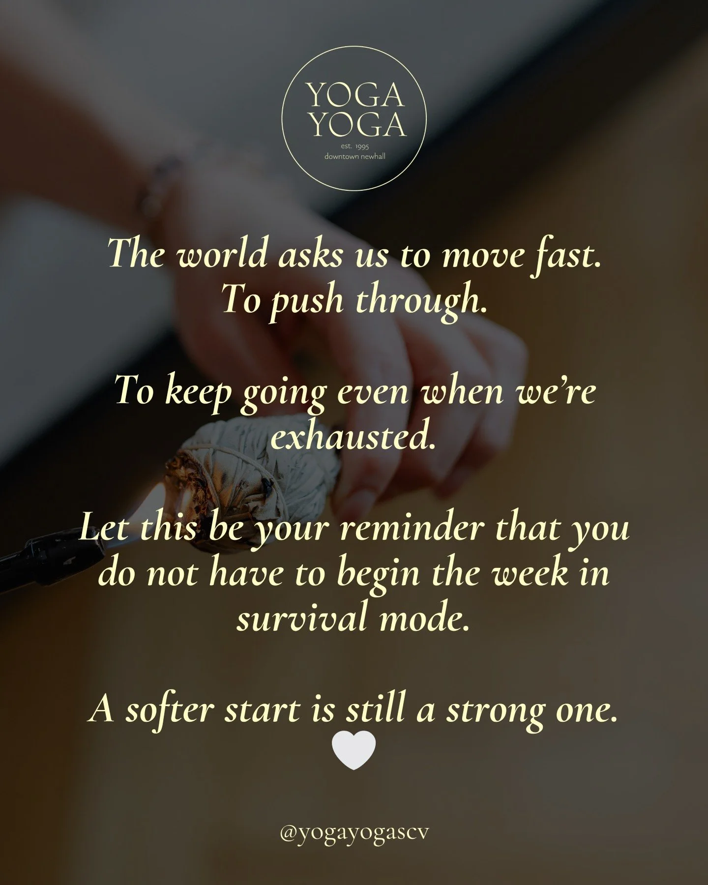 You do not need to earn rest, softness, or support.
Let this be your reminder for the week ahead 💛

#yogayoga #mentalhealthmonth #yogacommunity #yogaphilosophy