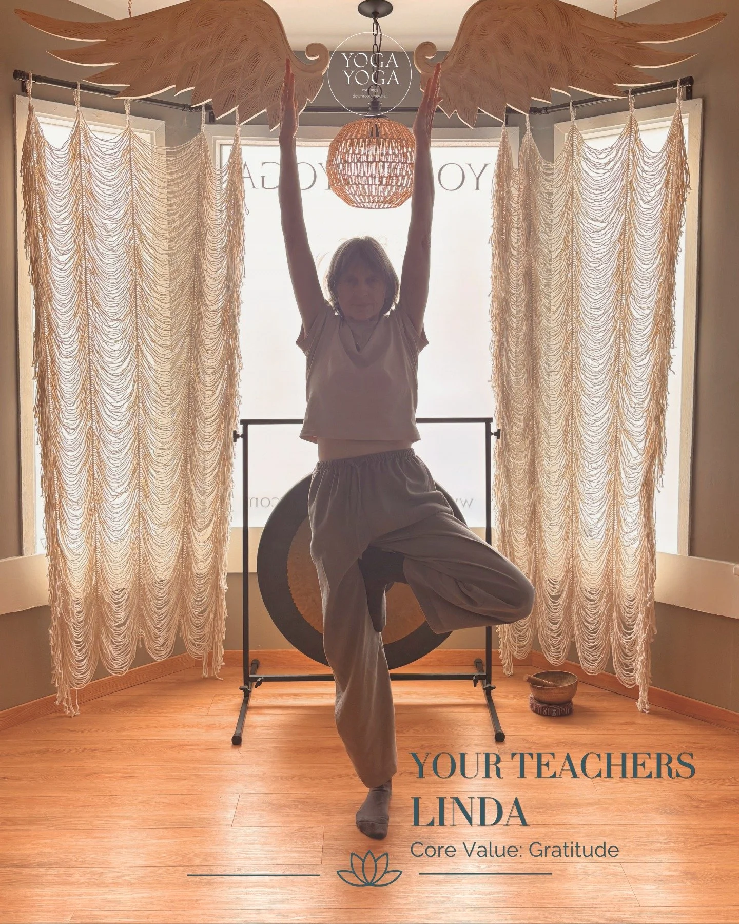 Meet Linda 💛
Linda&rsquo;s classes are rooted in gratitude, presence, and creating space to simply be. Her intention is for every student to leave feeling a little more grounded, a little more calm, and a little more connected to themselves.
&ldquo;