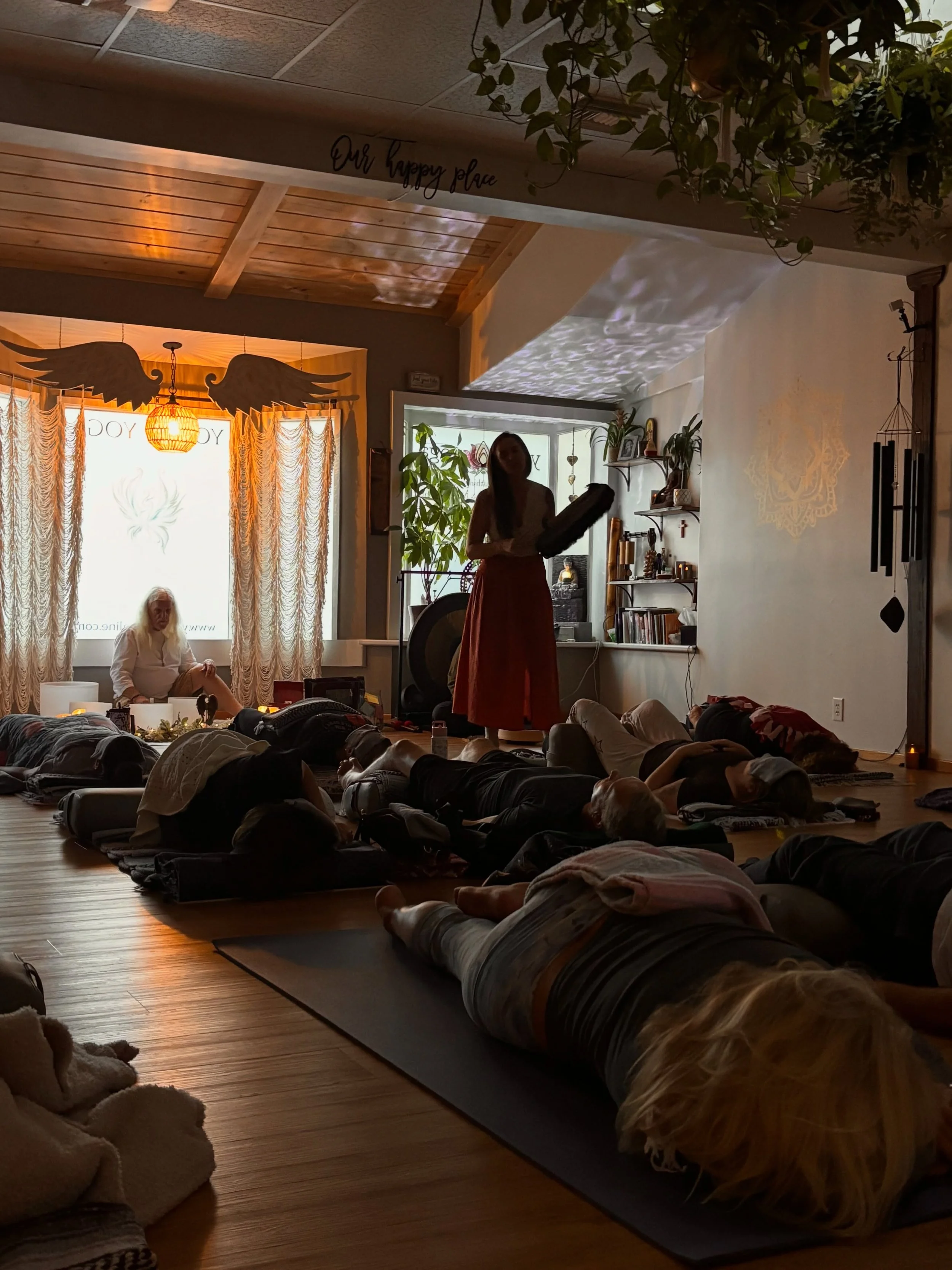 Thank you to everyone who came out for our Summer Stillness Sound Bath this past weekend. It was a beautiful evening filled with healing vibrations, deep rest, and relaxation. We&rsquo;re so grateful to share these moments of stillness and connection