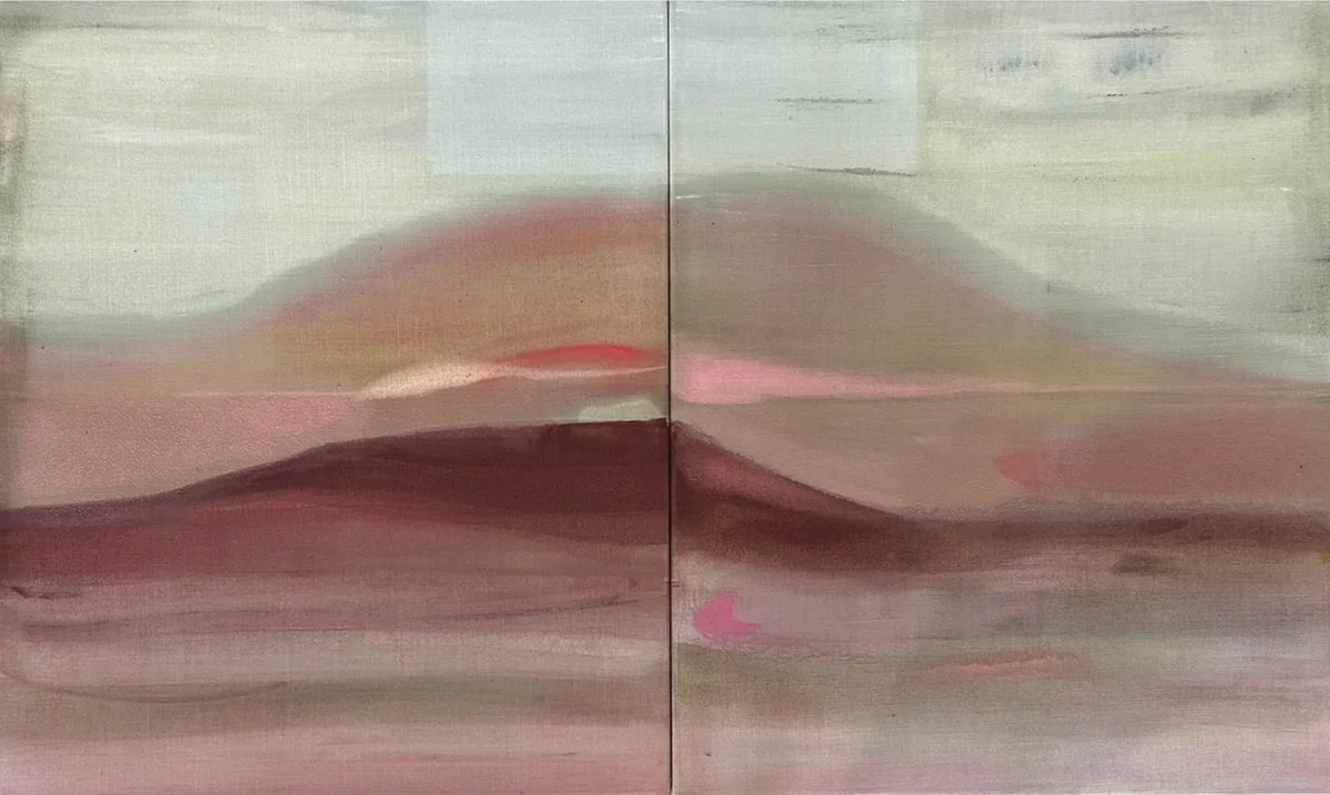 KRISTEN GIORGI ●
The Colors Reverberate, 2024
Acrylic and oil on linen
39 x 70 ′′