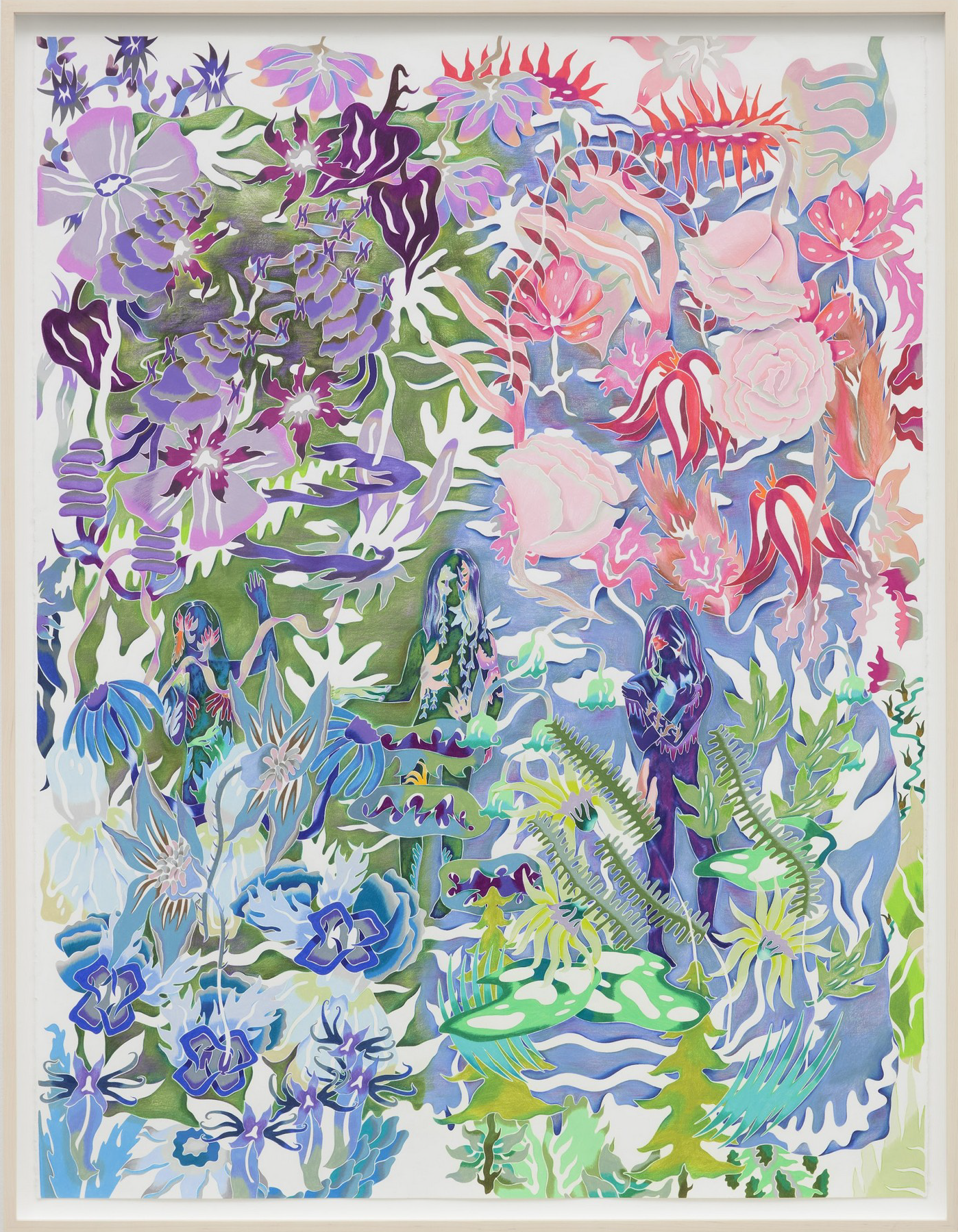 SARAH ANN WEBER
Petals from blown roses, 2021
Colored pencil on Arches
50 x 38 ′′