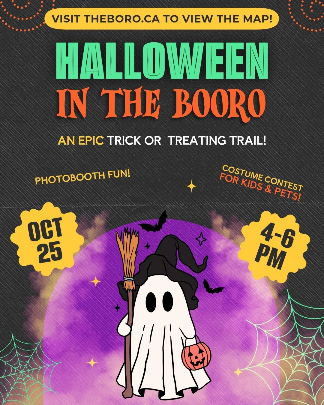 🎃✨ We're so excited to be a part of Halloween in the Booro!

Join us Saturday, October 25th from 4&ndash;6 PM as downtown Peterborough transforms into a trick-or-treating paradise. We'll have treats ready for all the little ghouls, goblins, and
supe