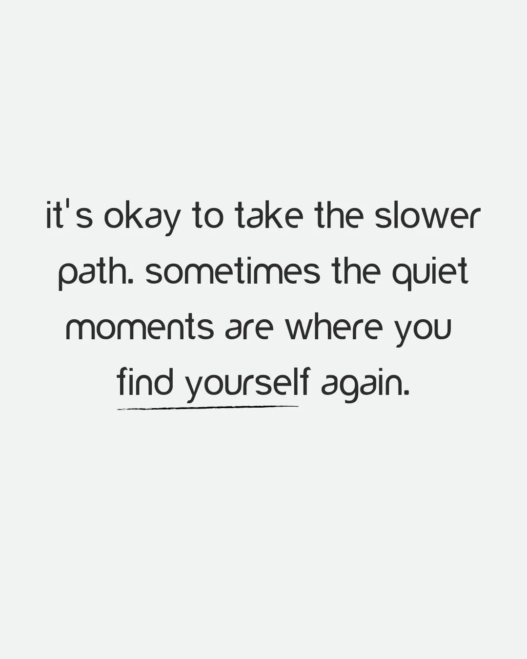Be kind to yourself this season.

Show yourself the same softness you offer everyone else.

Rest when you&rsquo;re tired. Move when it feels good.

Let go of the pressure to do everything perfectly.

You&rsquo;re allowed to slow down.
You&rsquo;re al