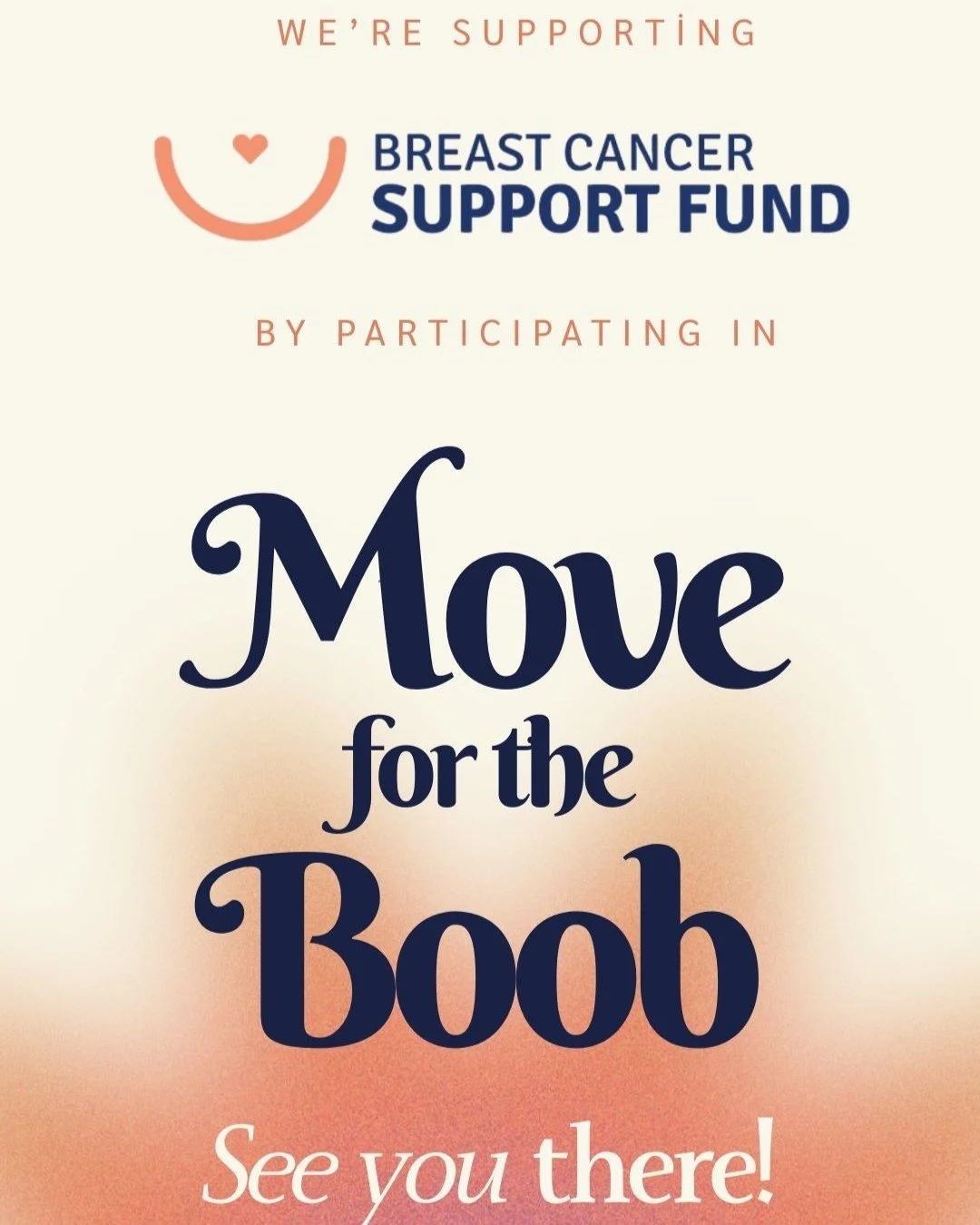 ✨ We&rsquo;re proud to be participating in Move for the Boob, a national week of movement in support of women facing breast cancer.

Join us on May 3rd at 12pm for a special class where your registration supports the Breast Cancer Support Fund, helpi