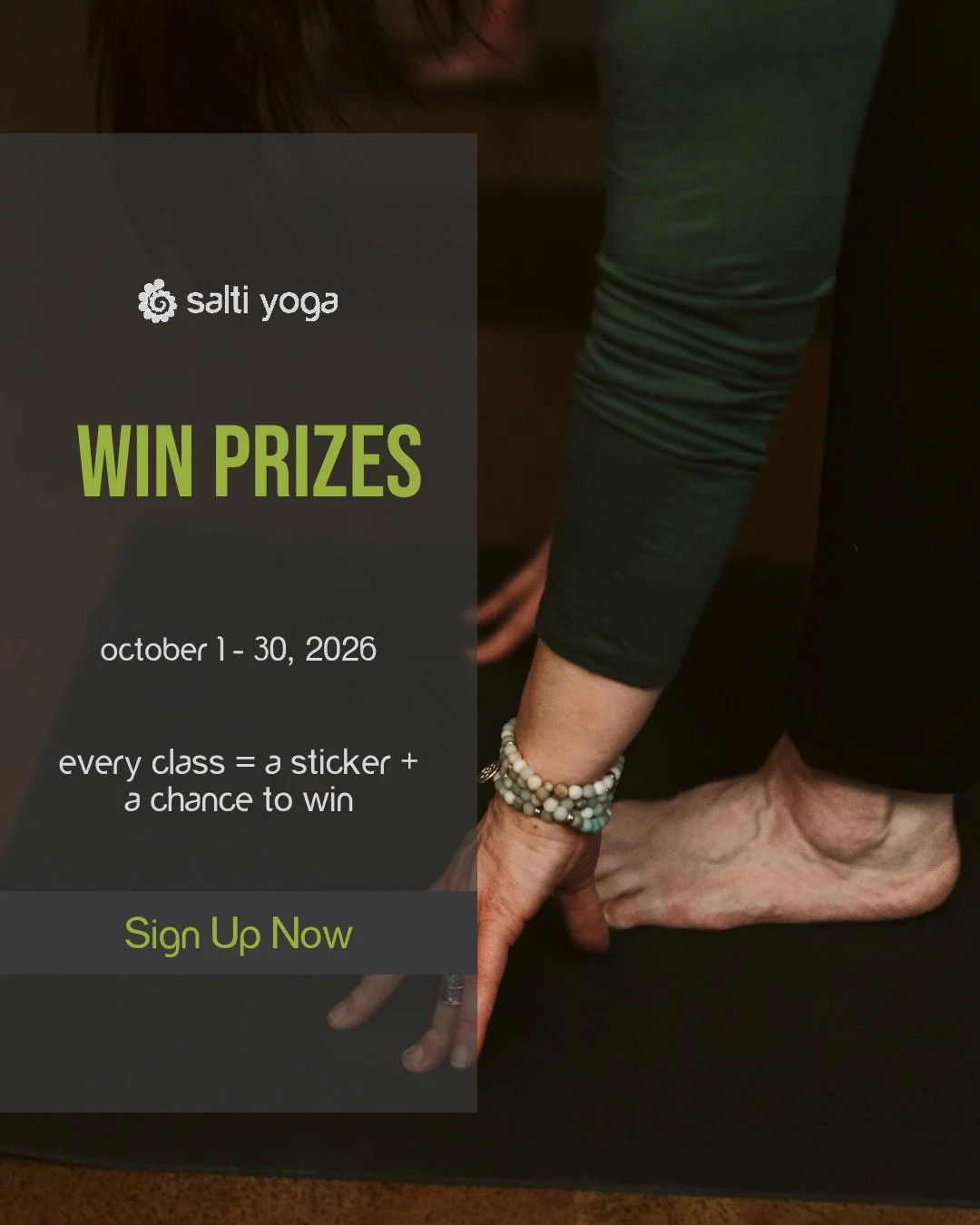 Okay but stickers hit different when you're an adult. 😂

Every class you attend during our 30 Day Challenge earns you a sticker on the board, and every sticker is a shot at winning prizes we're giving out all month long, plus extra ones for anyone w