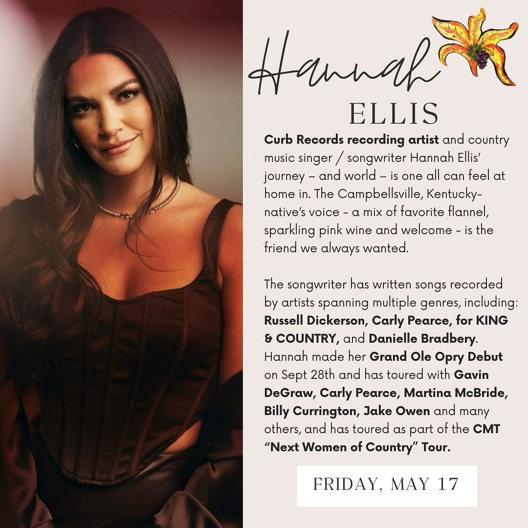 More info on our next Nashville Nights show performers: @hannahgreyellis &amp; @nickwaynemusic, who are playing at #EmmaLily on May 17 🙌🏼

Tickets are selling fast; dm us to reserve yours! 

#emmalilynashvillenights #emmalilywinery #nashvillemusic 