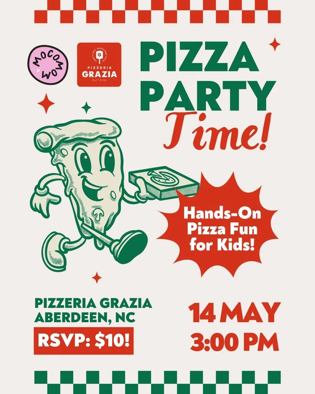 🍕 It's time for a Pizza Playdate at @eatatgrazia!

Out littles will get to build their own mini pizzas with dough, sauce, cheese, and pepperoni&mdash;hands-on fun with help from Grazia&rsquo;s awesome staff (and us too)! Chef hats welcome. 👩🏽&zwj;
