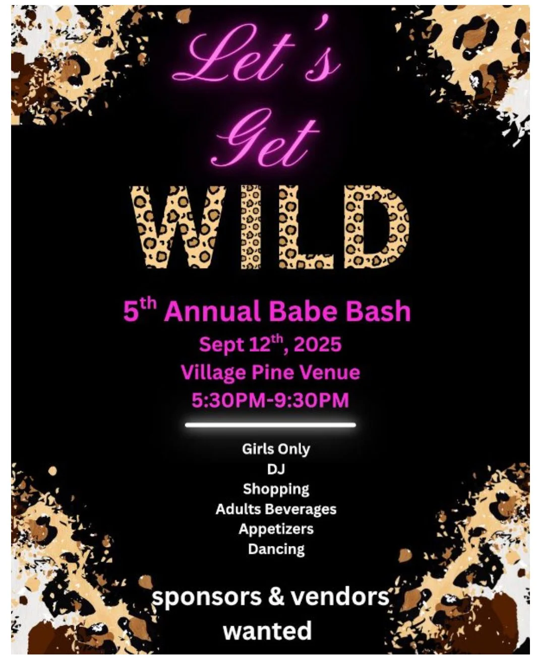 Babe Bash 2025 “Let’s Get Wild!”