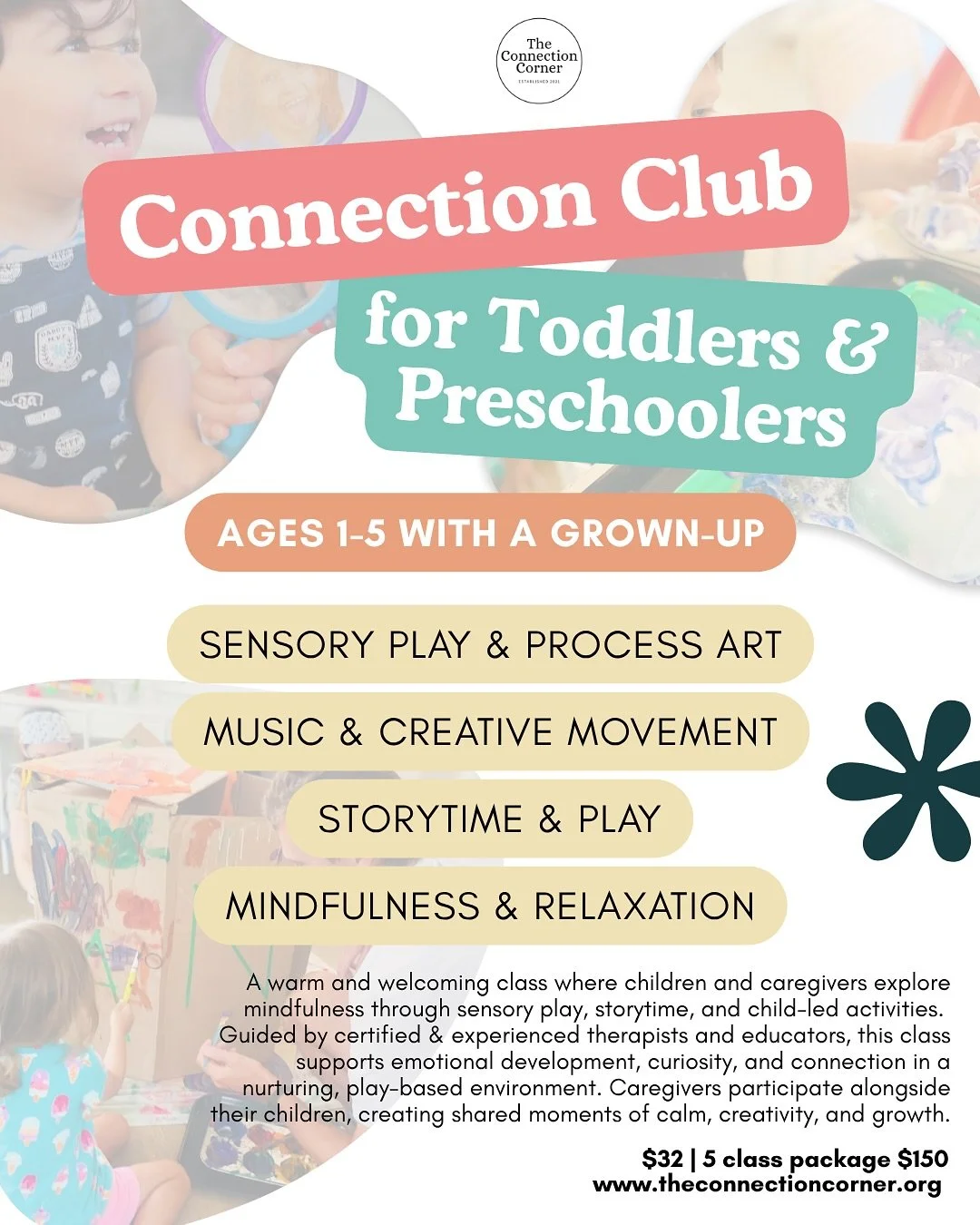 Connection Club for Toddlers & Preschoolers (ages 1-5 with a grown-up)