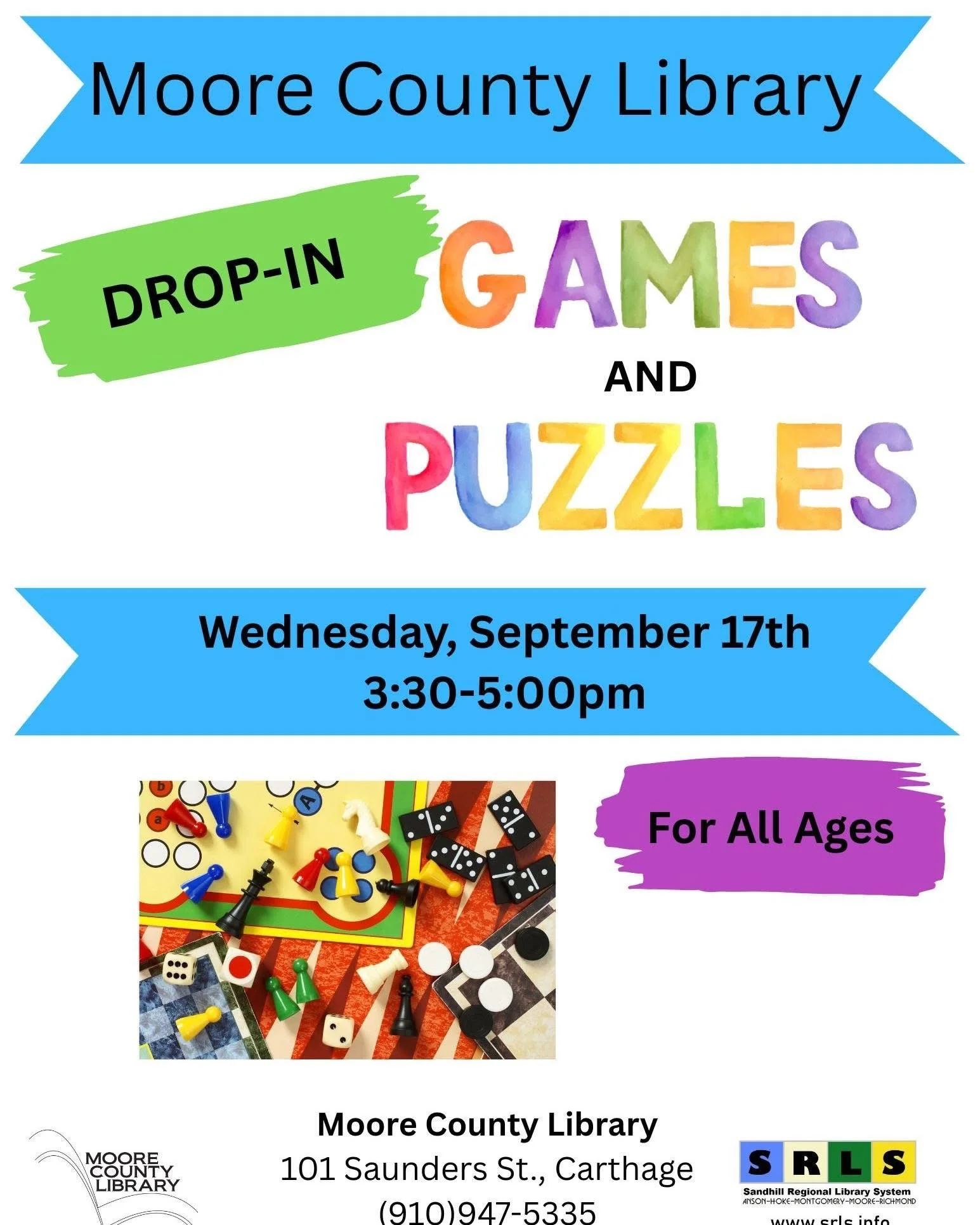 Puzzles & Games @ Moore County Library