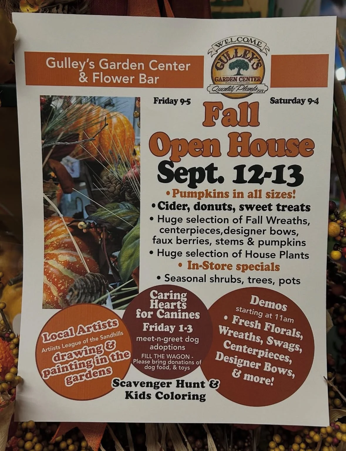 Fall Open House @ Gulley’s Garden Center