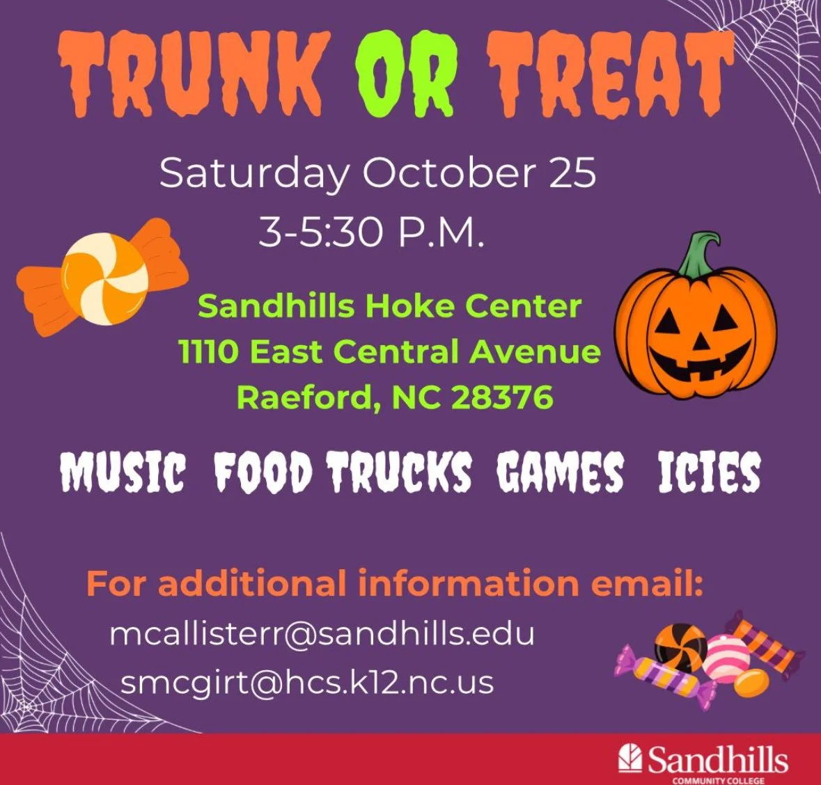 Trunk-or-Treat @ Sandhills Hoke Center